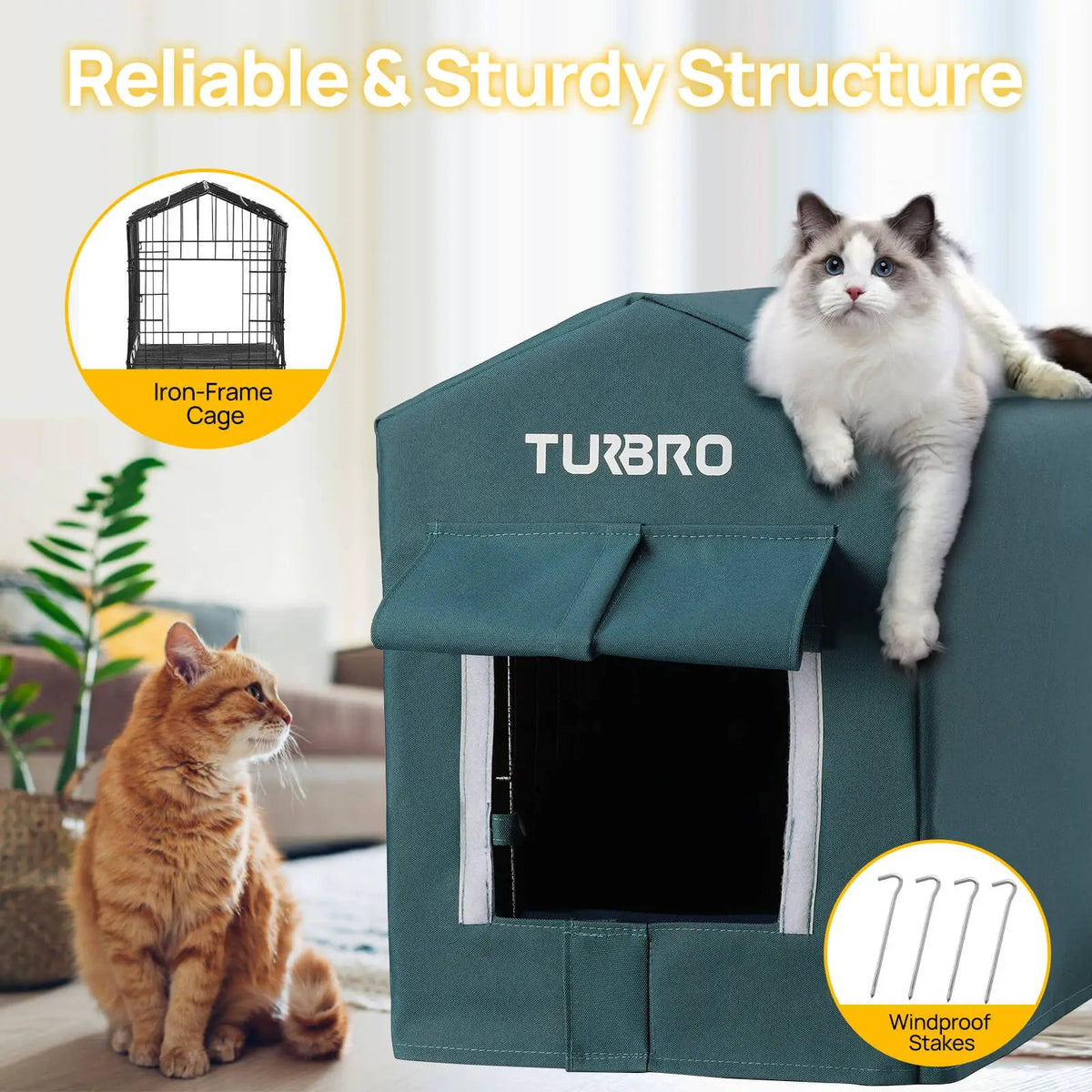 (Open Box) Neighborhood CH17A Heated Cat House by TURBRO