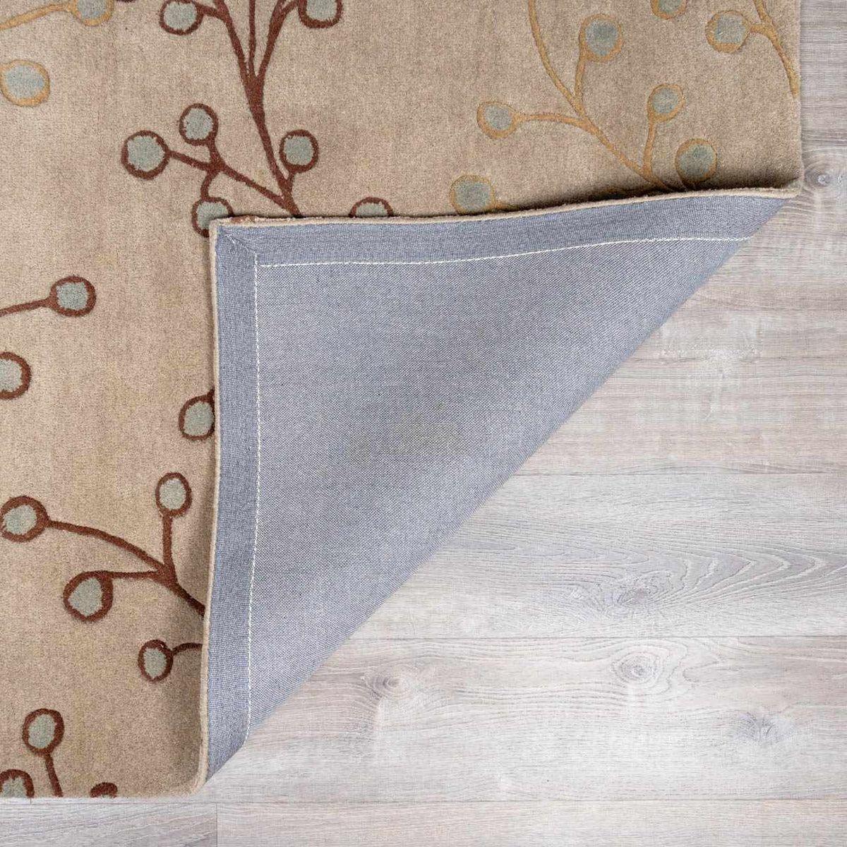 Elsu Beige&Gray Wool Rug, photo 9 of 15