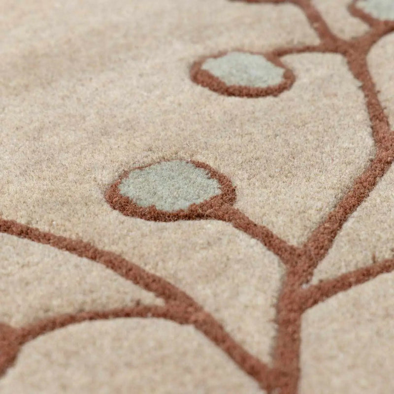 Elsu Beige&Gray Wool Rug by Boutique Rugs