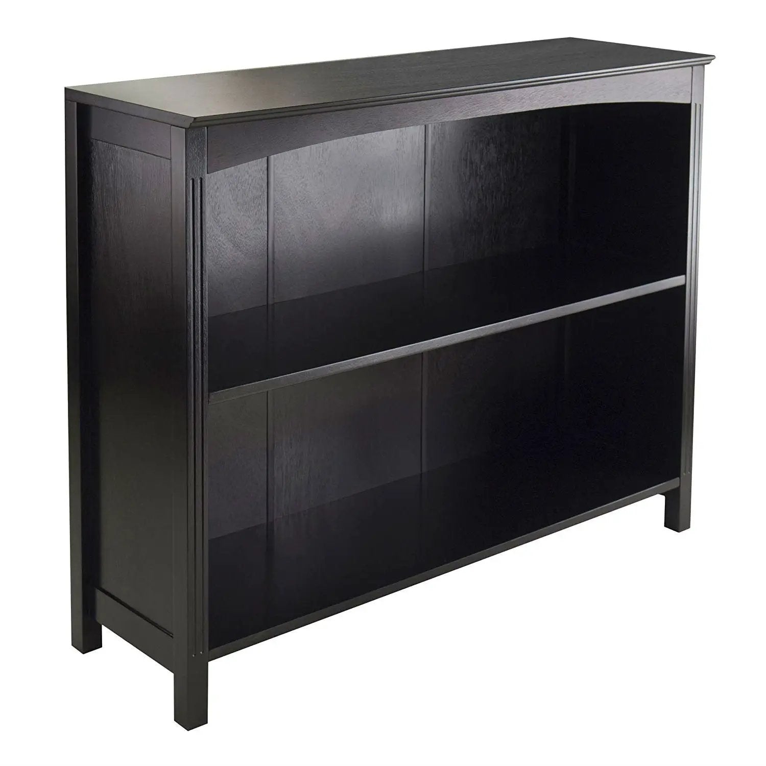 Espresso Sturdy 3 Tier Bookcase Shelf Dresser by HomePacific