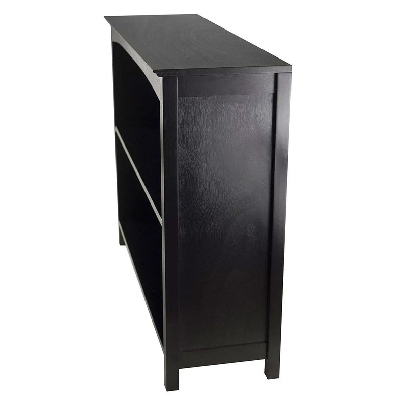 Espresso Sturdy 3 Tier Bookcase Shelf Dresser by HomePacific