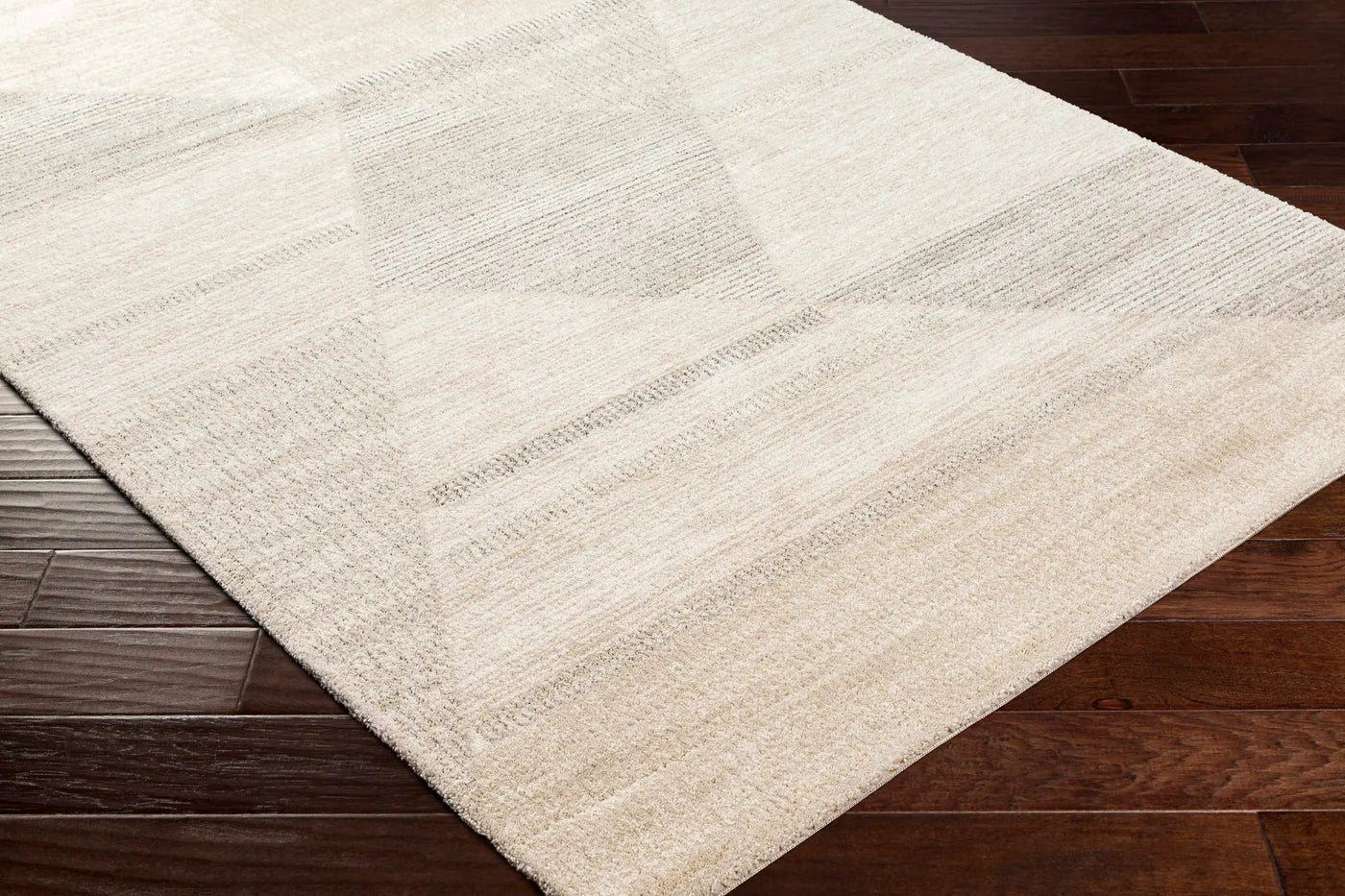 Chizu Geometric Neutral Luxe Rug by Boutique Rugs