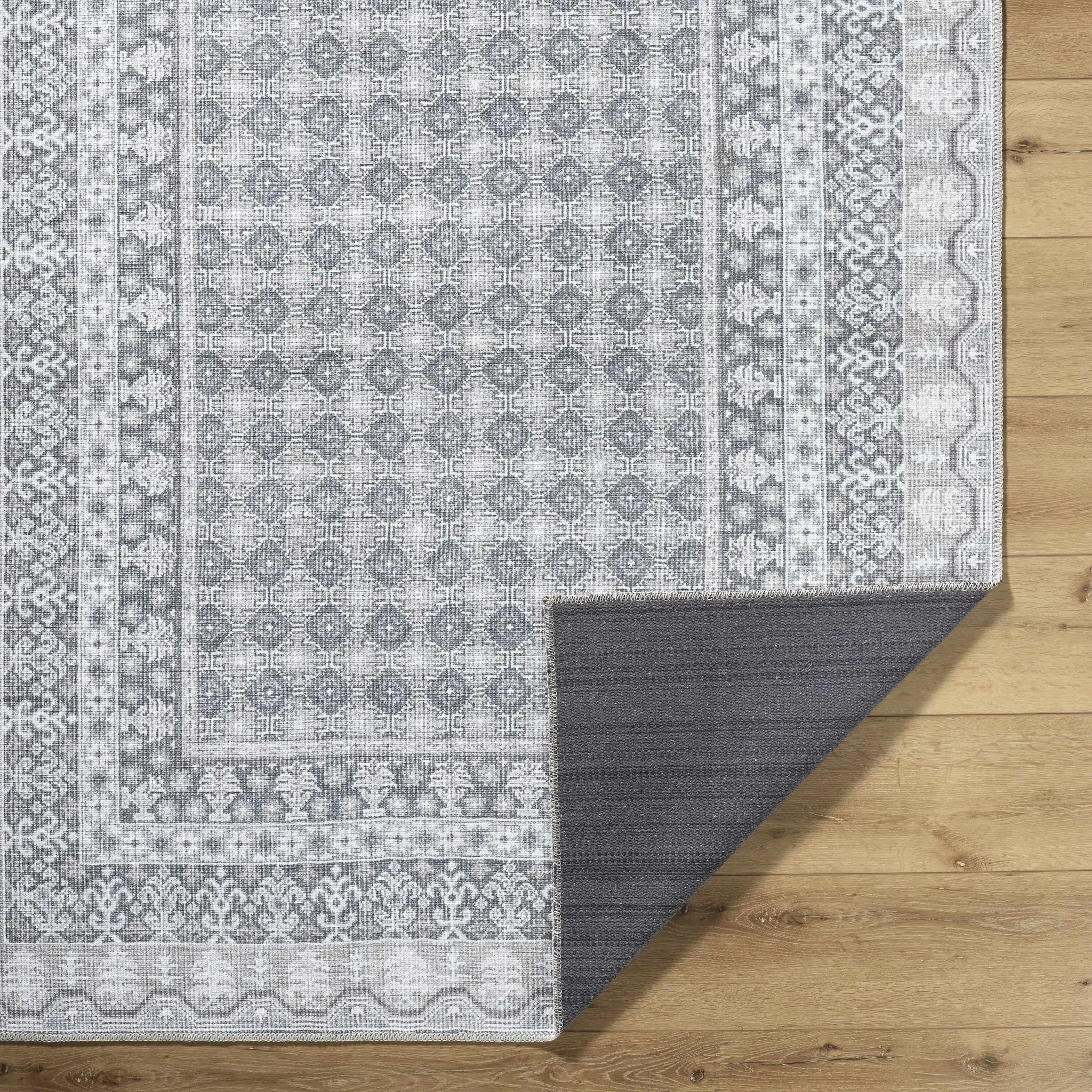 Rainier Gray Washable Rug | Our PNW Home X Livabliss by Boutique Rugs