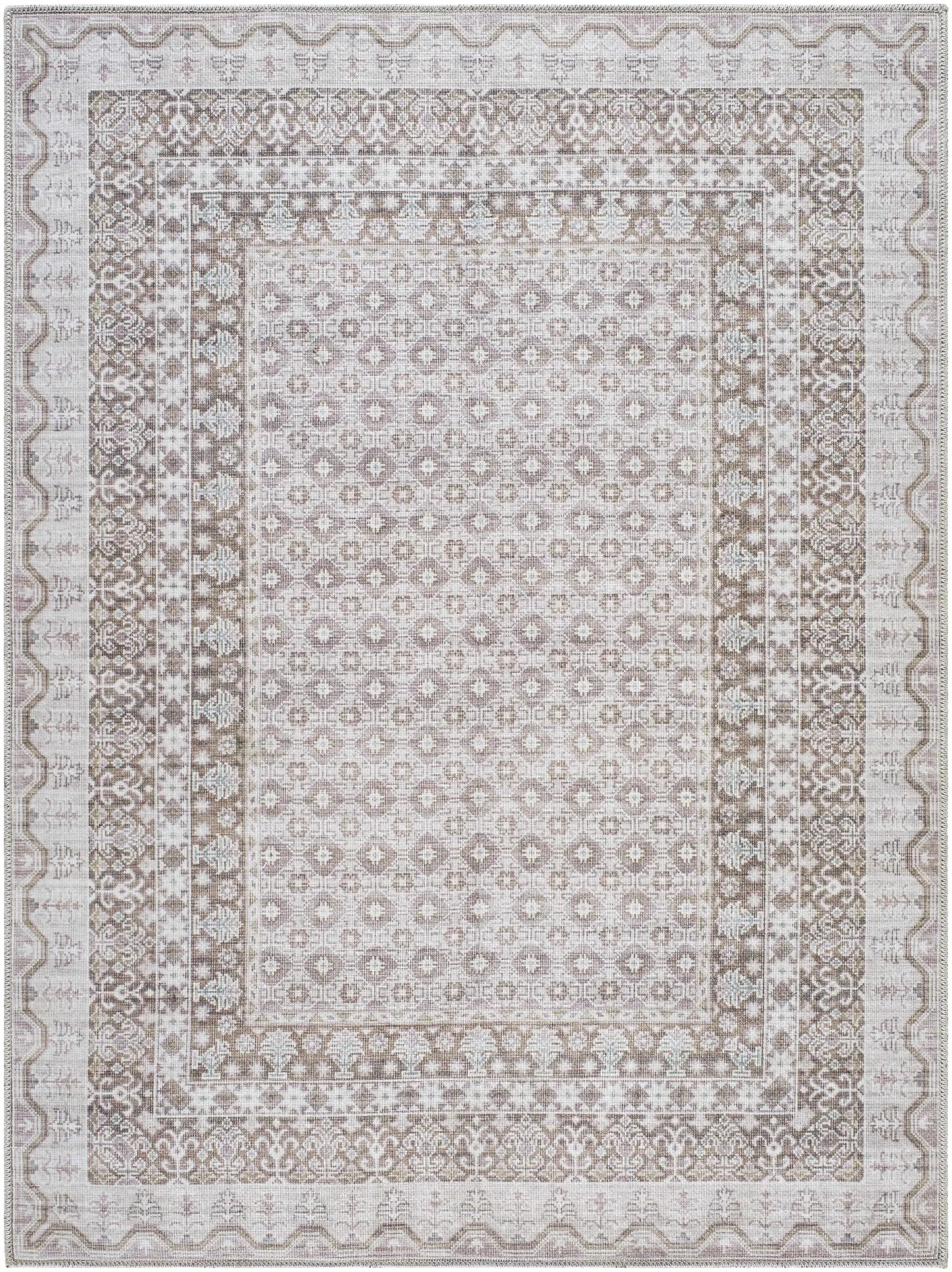Rainier Brown Washable Rug | Our PNW Home X Livabliss by Boutique Rugs