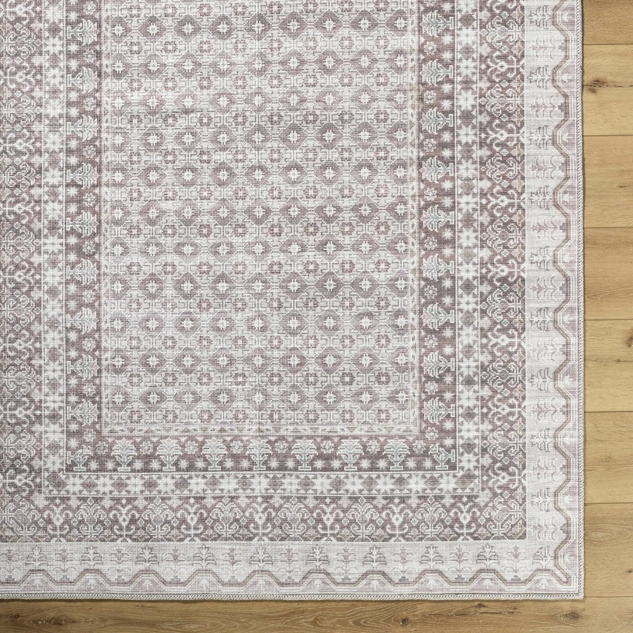 Rainier Brown Washable Rug | Our PNW Home X Livabliss by Boutique Rugs