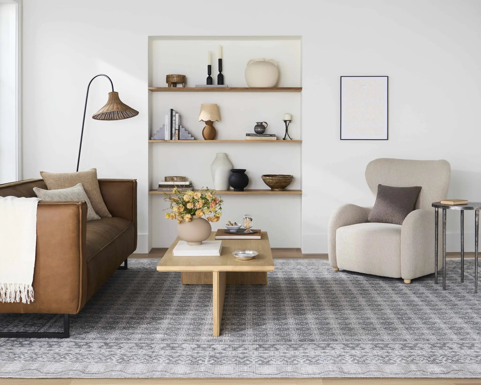 Rainier Blue Washable Rug | Our PNW Home X Livabliss by Boutique Rugs