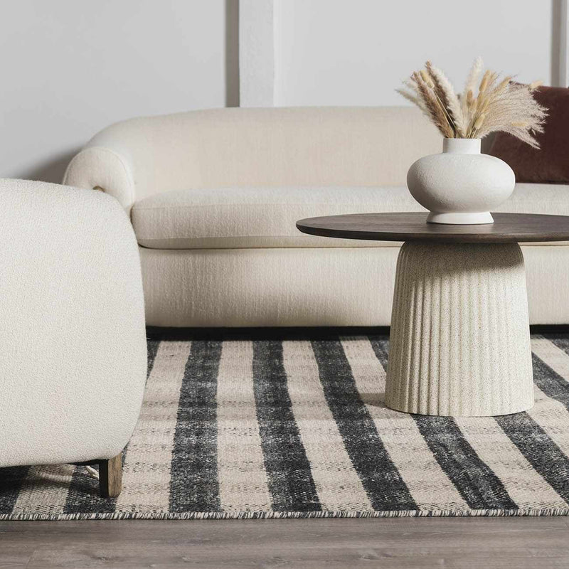 Chilliwack Gray Plaid Wool Rug by Boutique Rugs