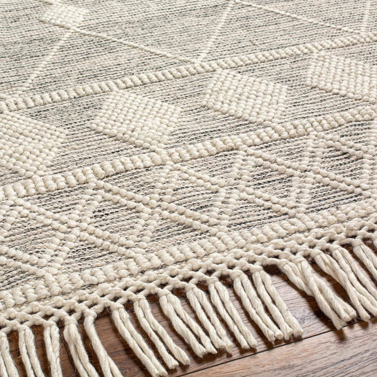 Hemingway Wool Rug with Tassels - Clearance, photo 4 of 9
