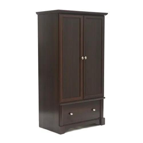 Rustic Cherry Drawer and Garment Rod Wardrobe Armoire by HomePacific