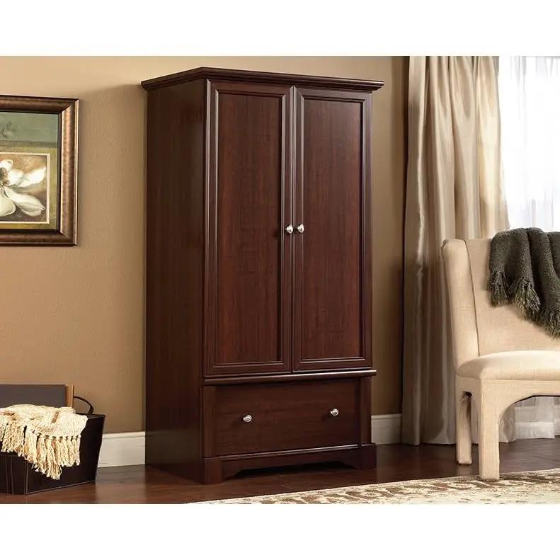 Rustic Cherry Drawer and Garment Rod Wardrobe Armoire by HomePacific