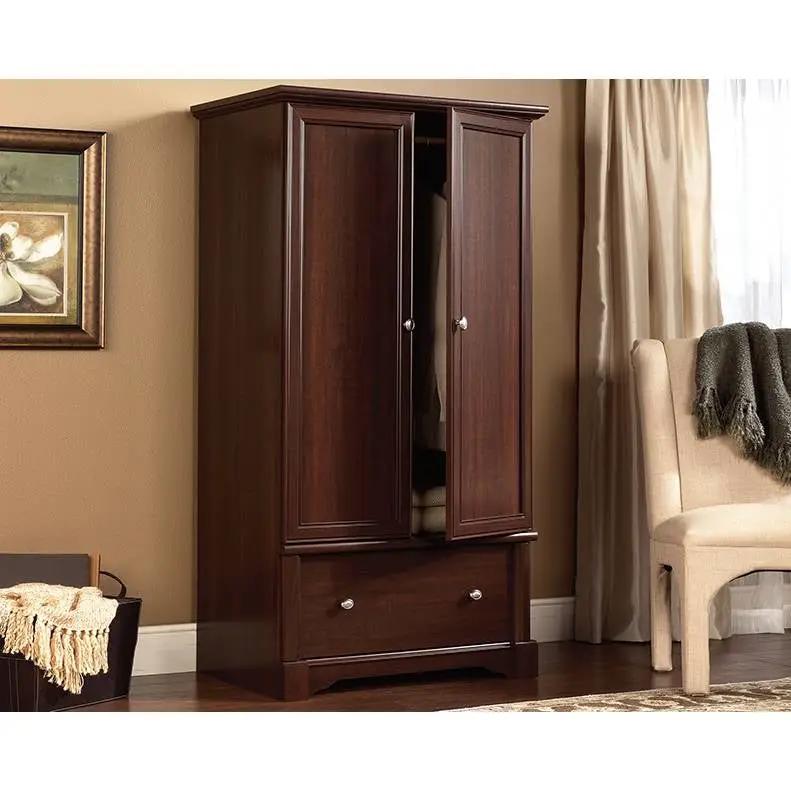 Rustic Cherry Drawer and Garment Rod Wardrobe Armoire by HomePacific