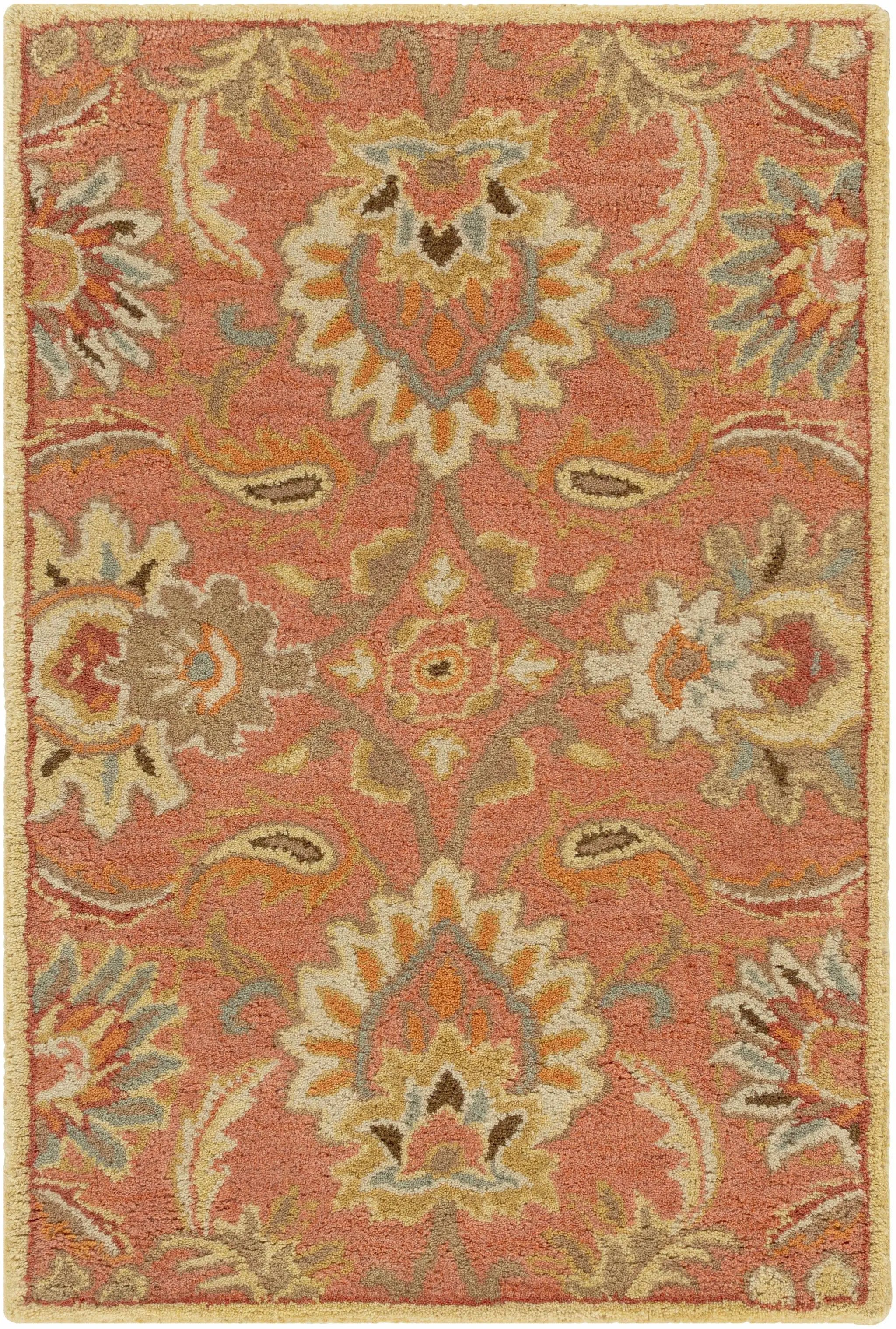 Chesterton Hand Tufted Orange 1112 Area Rug by Boutique Rugs