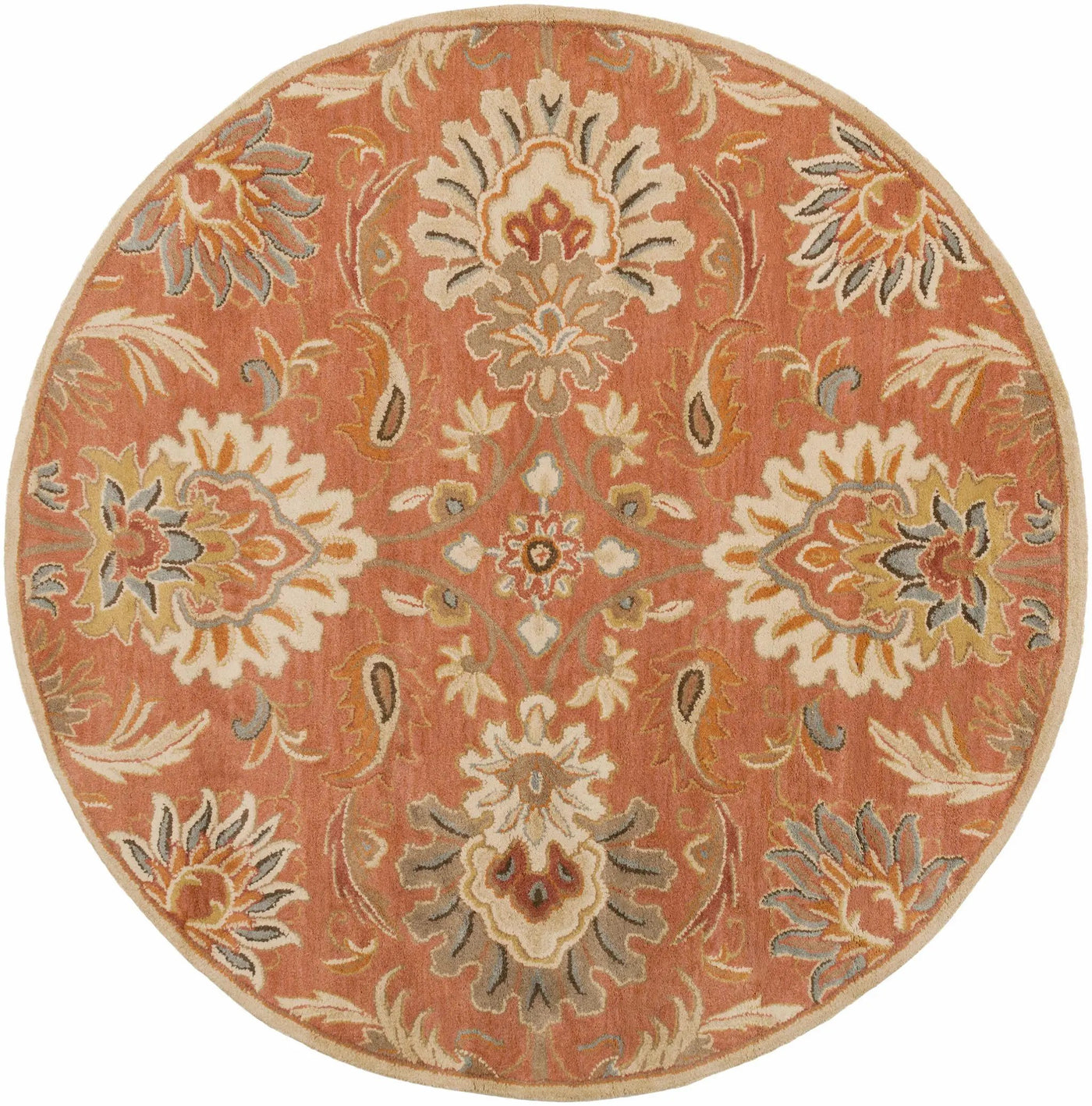 Chesterton Hand Tufted Orange 1112 Area Rug by Boutique Rugs