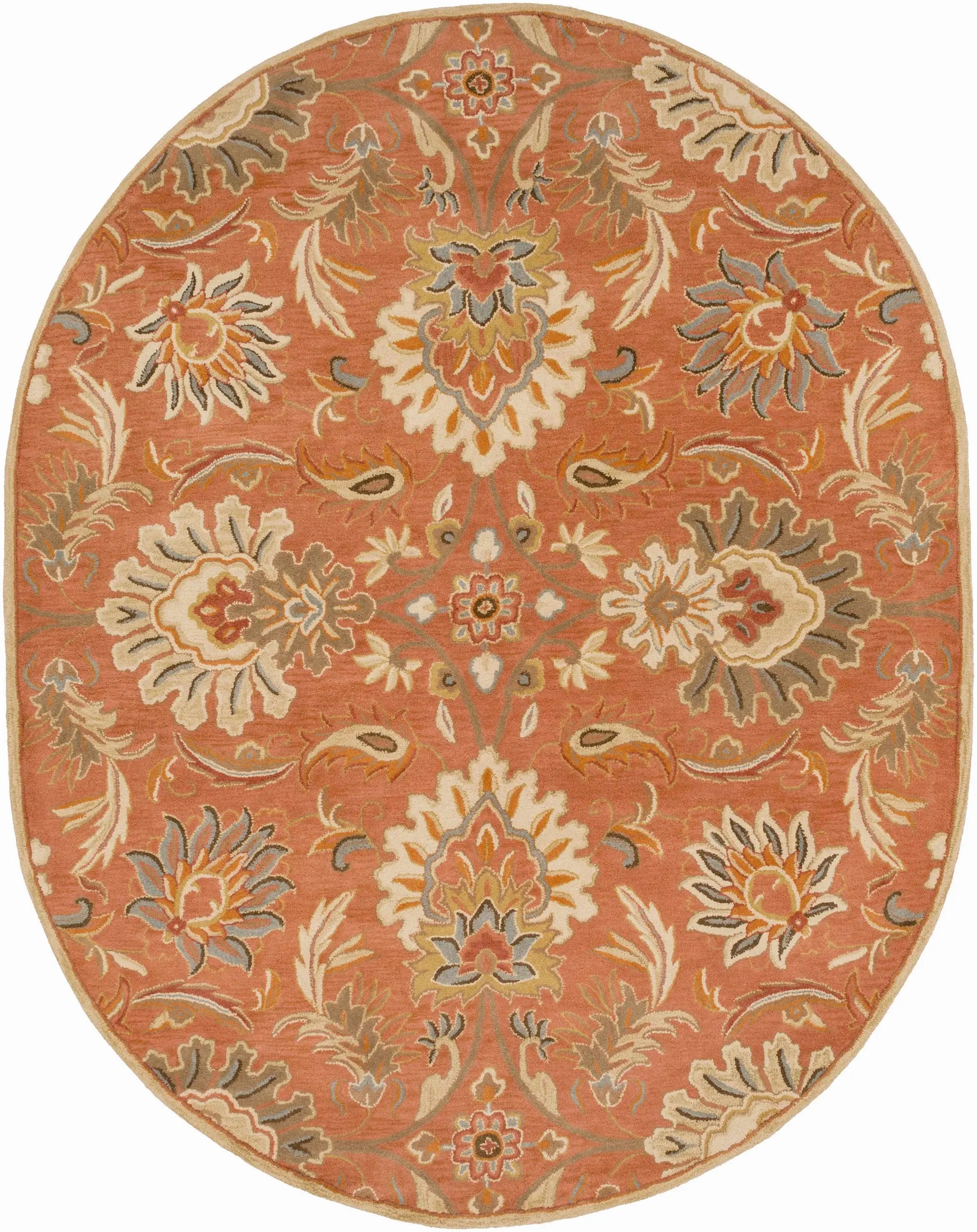 Chesterton Hand Tufted Orange 1112 Area Rug by Boutique Rugs