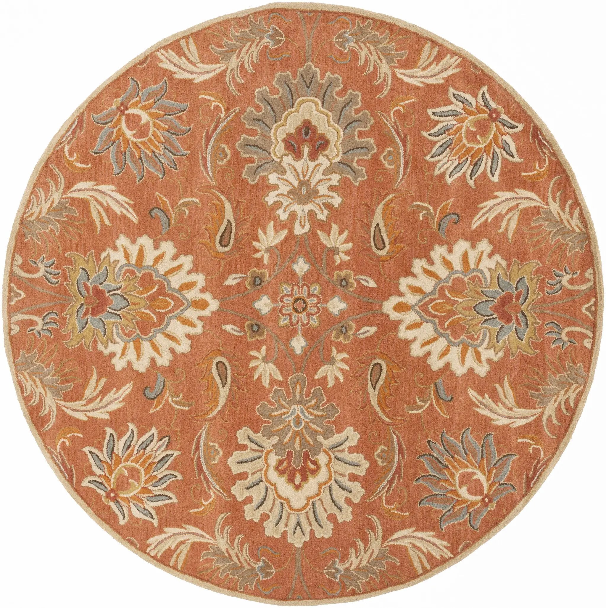 Chesterton Hand Tufted Orange 1112 Area Rug by Boutique Rugs