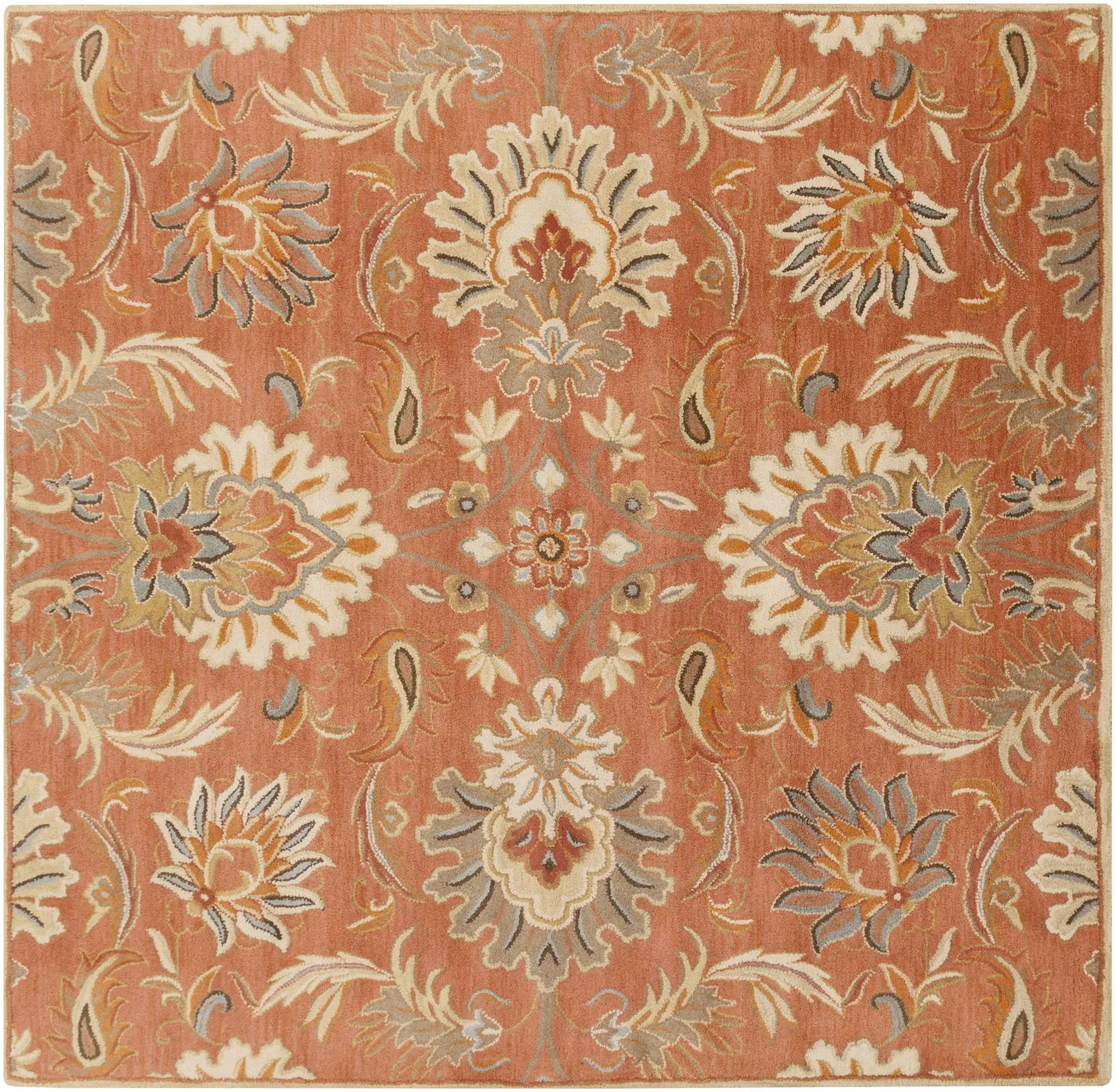 Chesterton Hand Tufted Orange 1112 Area Rug by Boutique Rugs