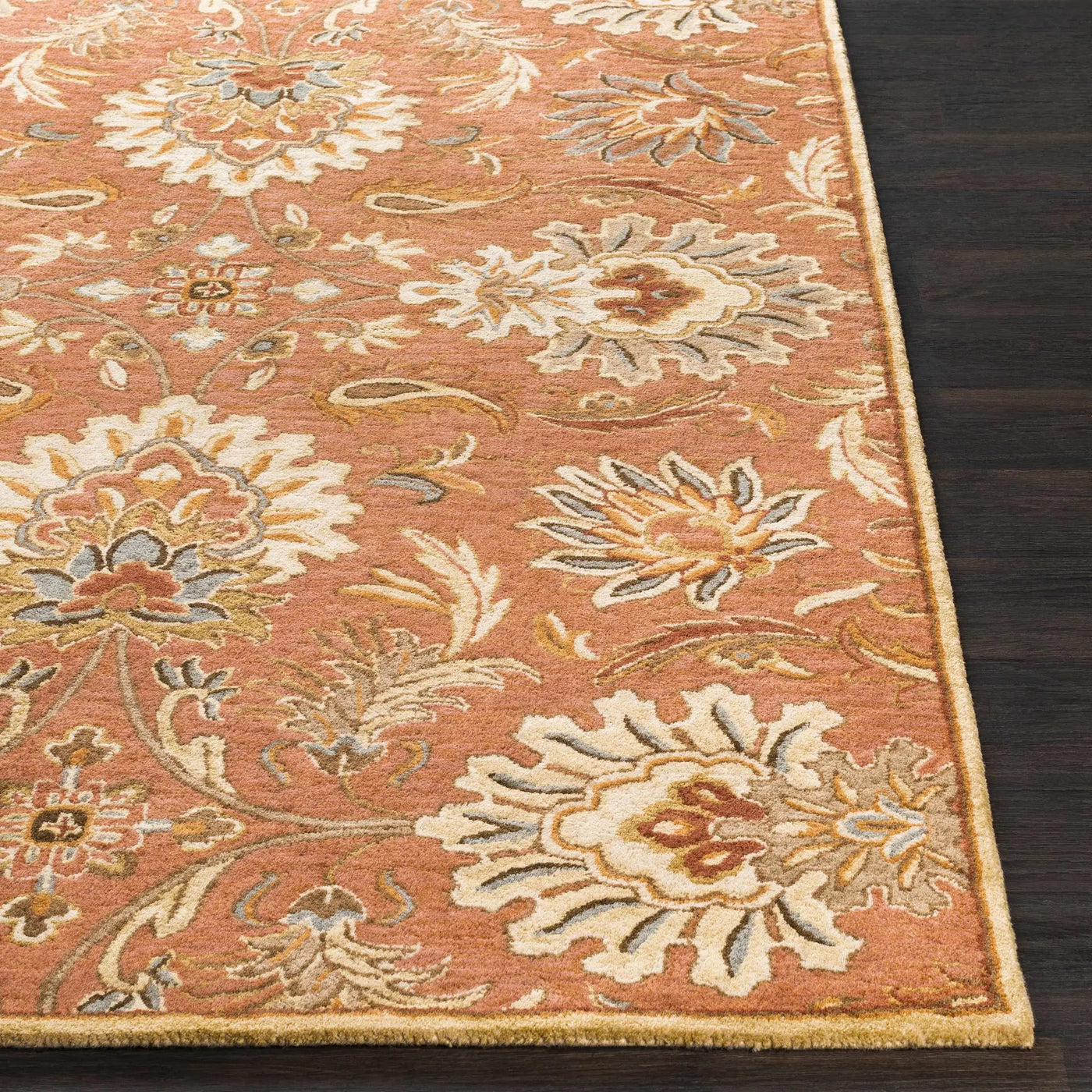 Chesterton Hand Tufted Orange 1112 Area Rug by Boutique Rugs