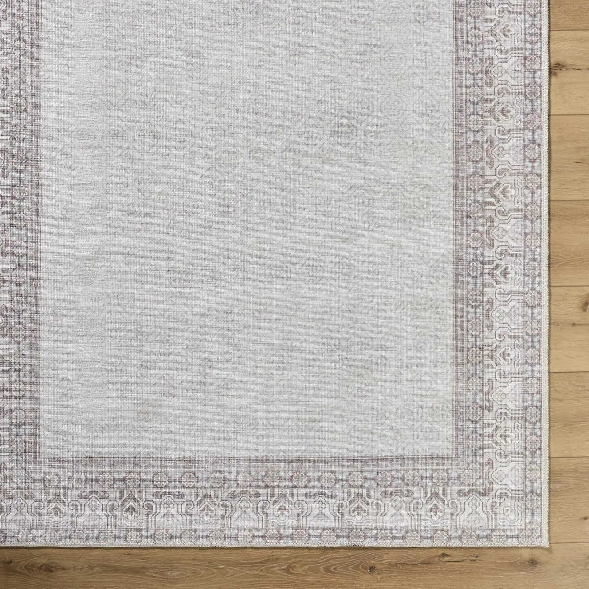 Rainier Cottage Border Brown Washable Rug | Our PNW Home X Livabliss, photo 5 of 8