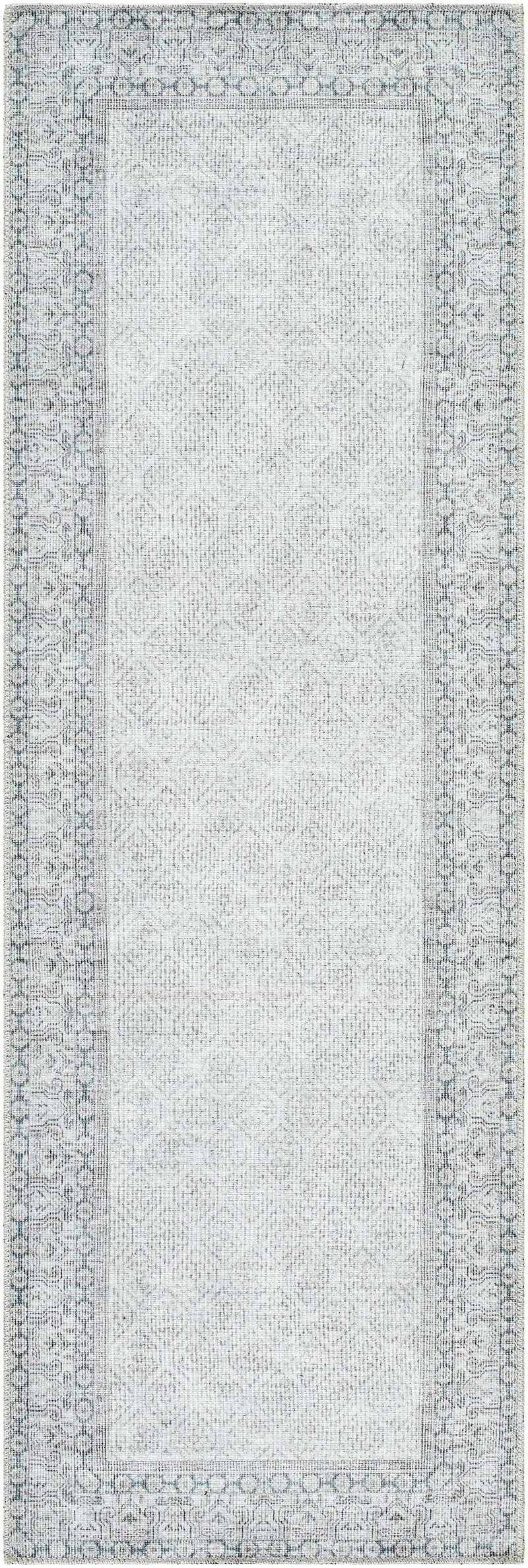 Rainier Cottage Border Gray Washable Rug | Our PNW Home X Livabliss by Boutique Rugs