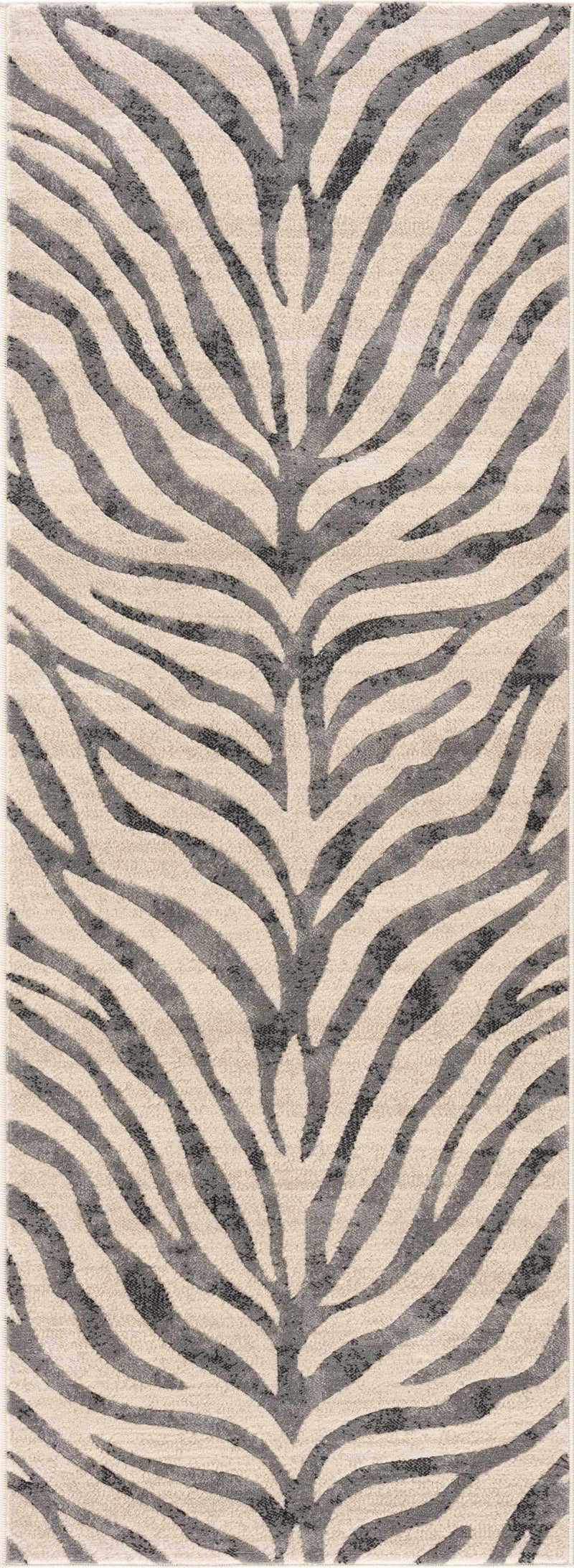 Gray Ecorse Zebra Print Area Rug by Boutique Rugs