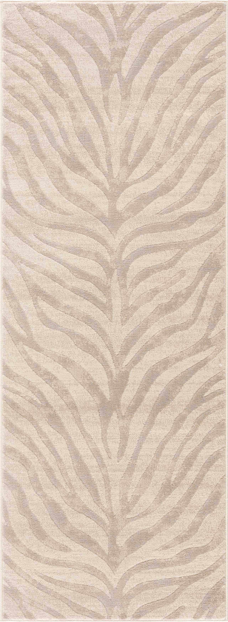 Beige Manteca Zebra Print Area Rug by Hauteloom