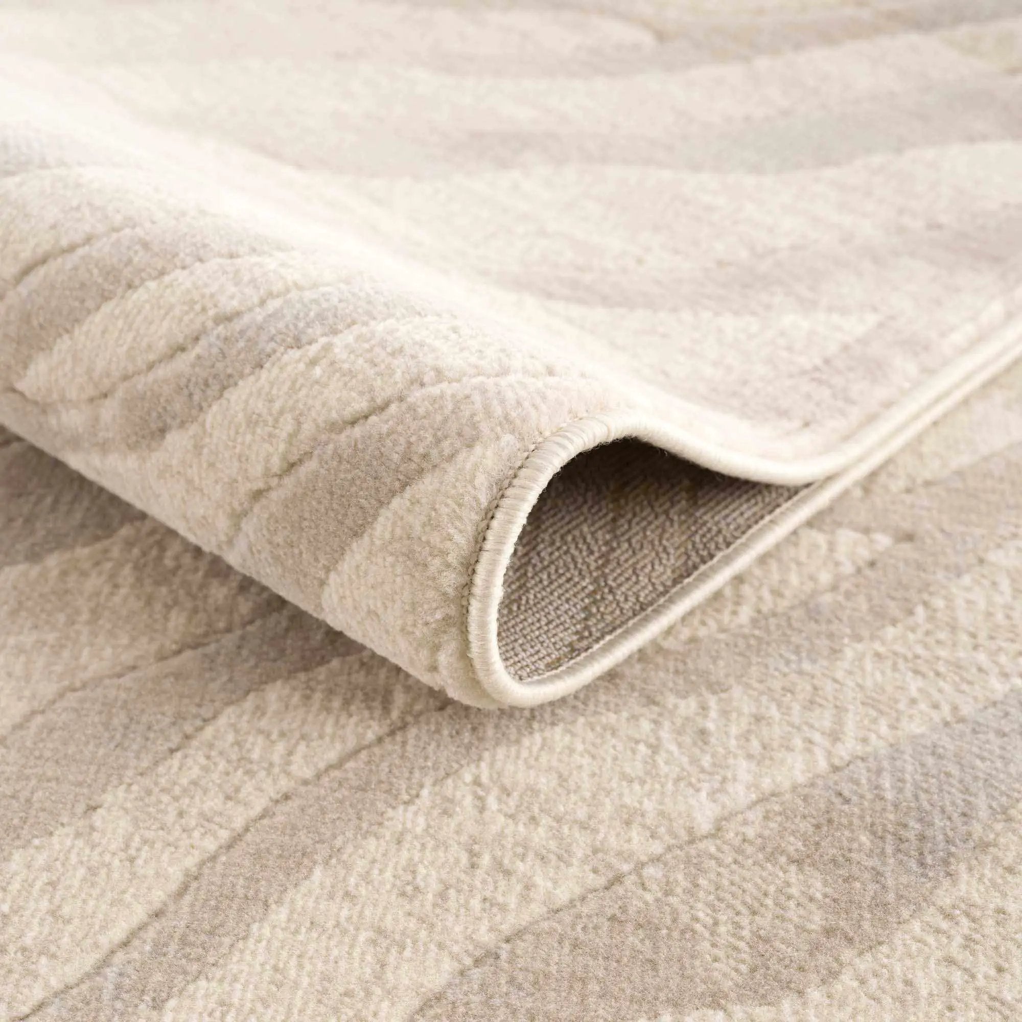Beige Manteca Zebra Print Area Rug by Hauteloom