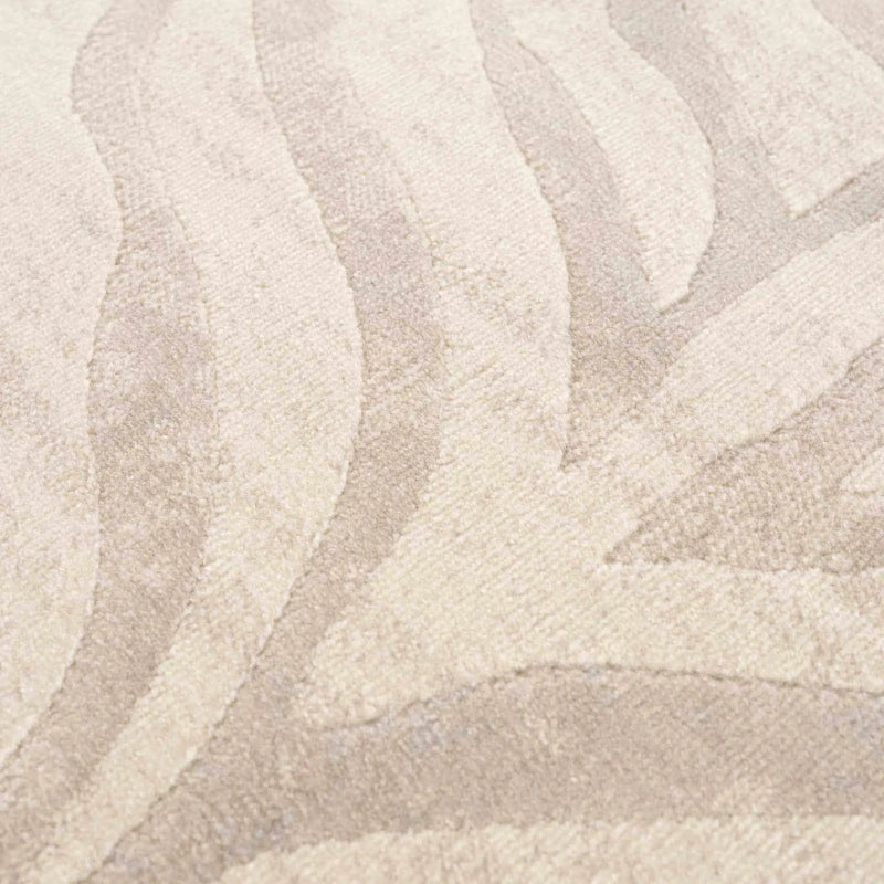 Beige Manteca Zebra Print Area Rug by Hauteloom