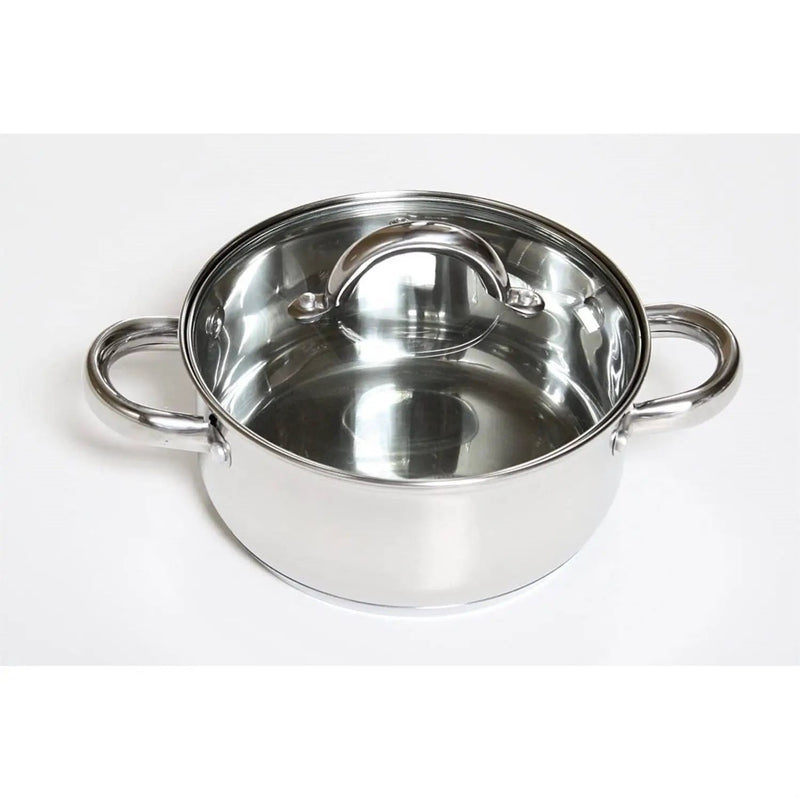 12 Piece Cool Touch Stainless Steel Cookware Set by HomePacific