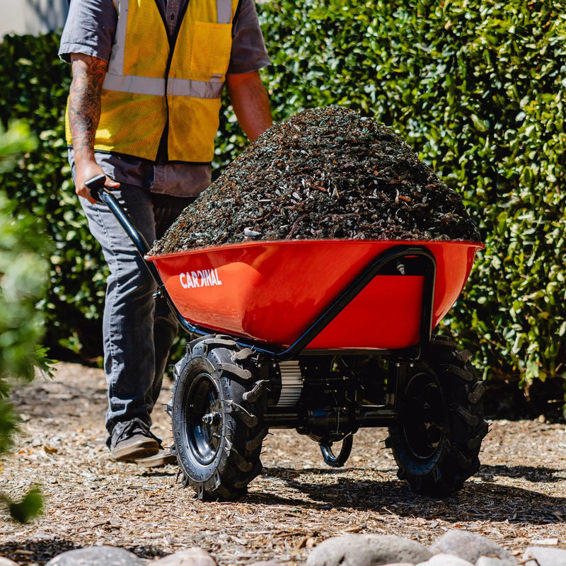 Electric Utility Cart 40V Battery-Powered Wheelbarrow 570-lb. Bucket Capacity by Tomahawk Power
