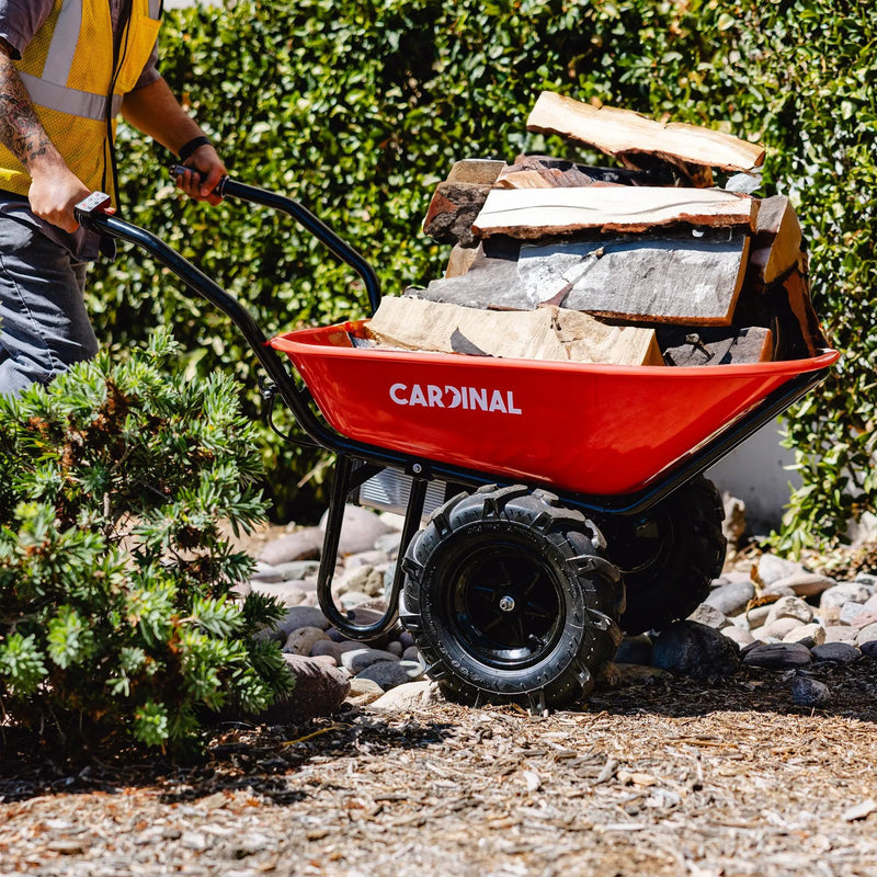 Electric Utility Cart 40V Battery-Powered Wheelbarrow 570-lb. Bucket Capacity by Tomahawk Power