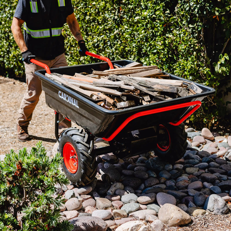 Heavy Duty Electric Utility Cart 40V Battery-Powered Wheelbarrow 660-lb. Bucket Capacity by Tomahawk Power
