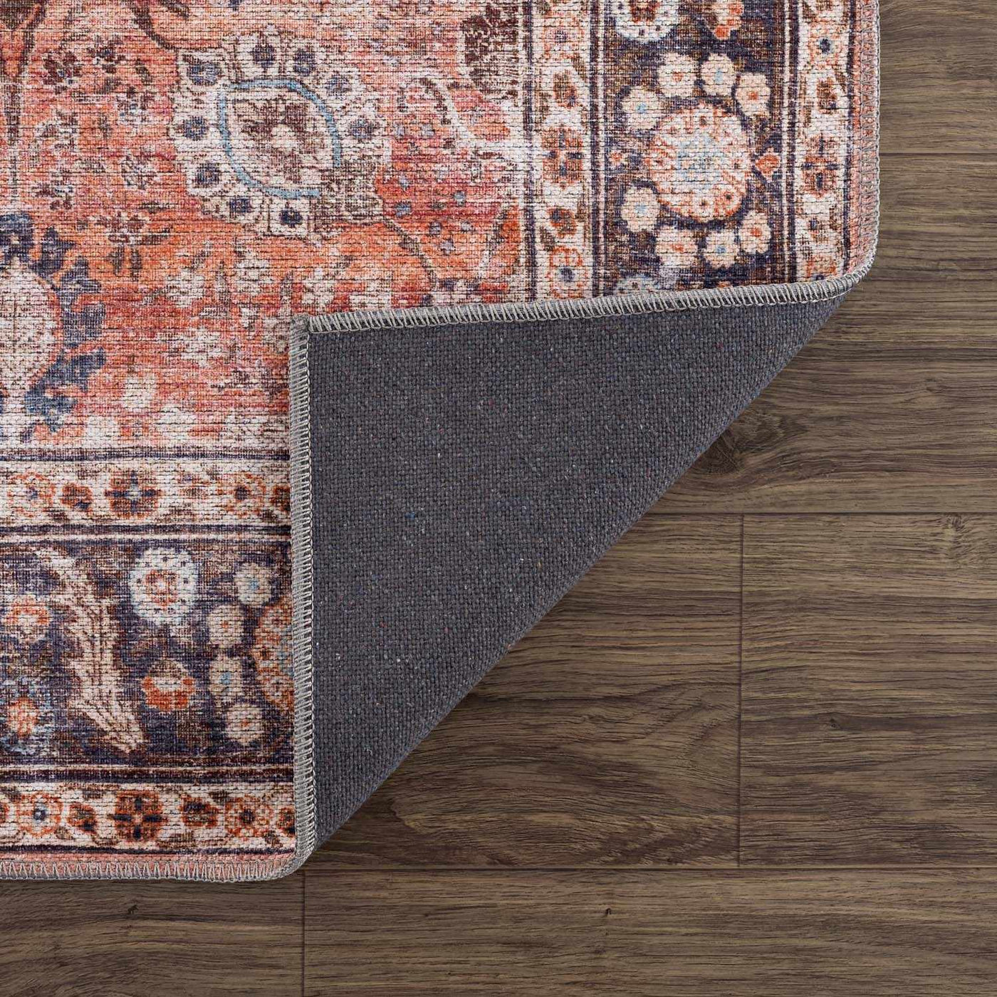 Ganyangan Red Washable Rug by Boutique Rugs
