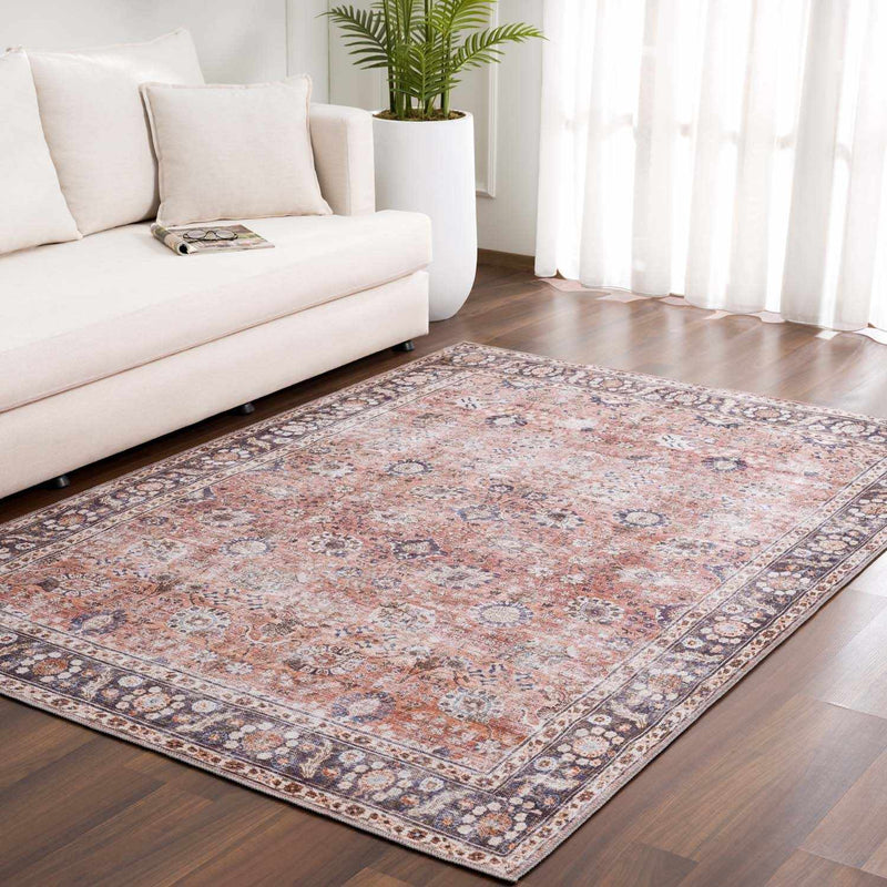 Ganyangan Red Washable Rug by Boutique Rugs