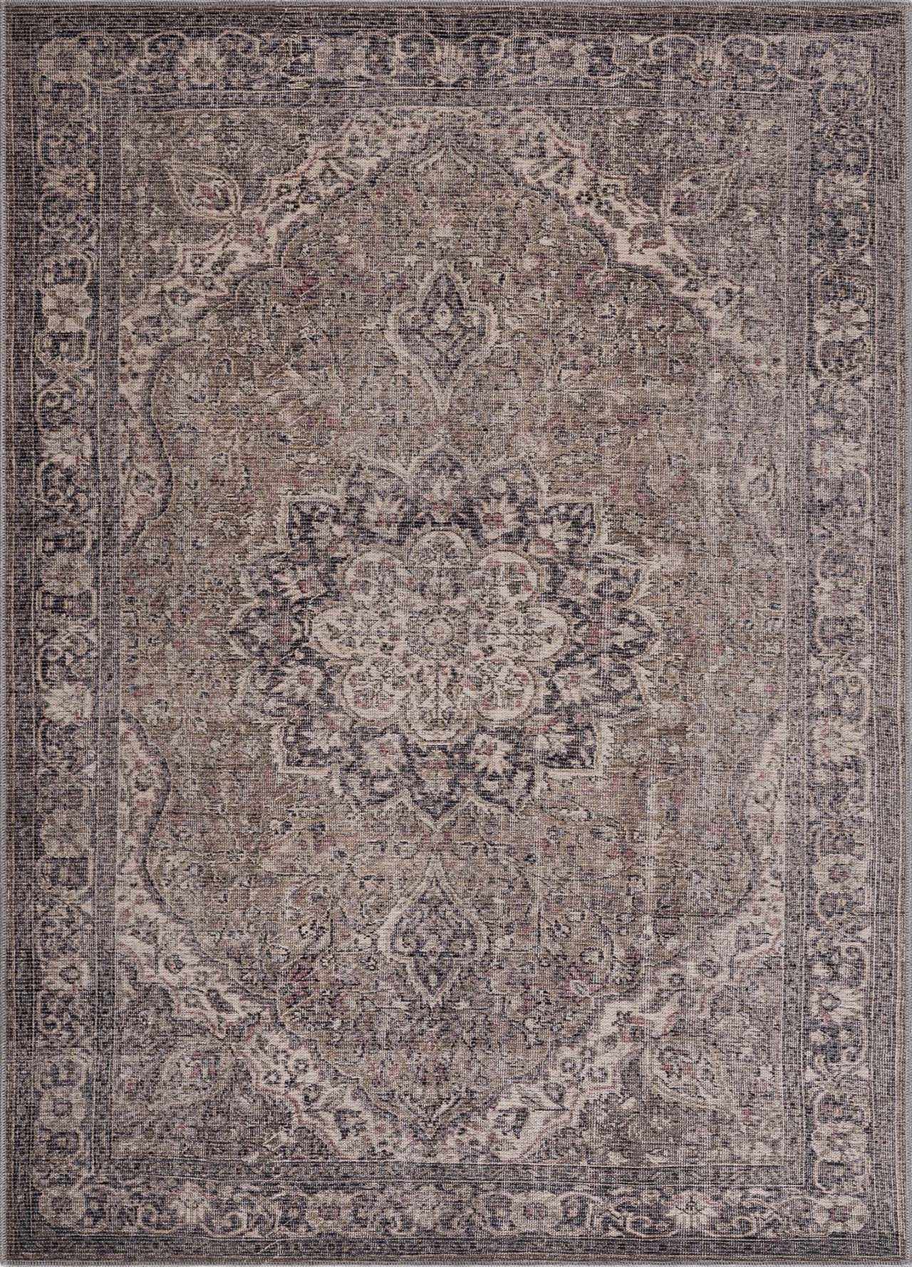 Dusty Sage Greenpoint Medallion Washable Area Rug by Hauteloom
