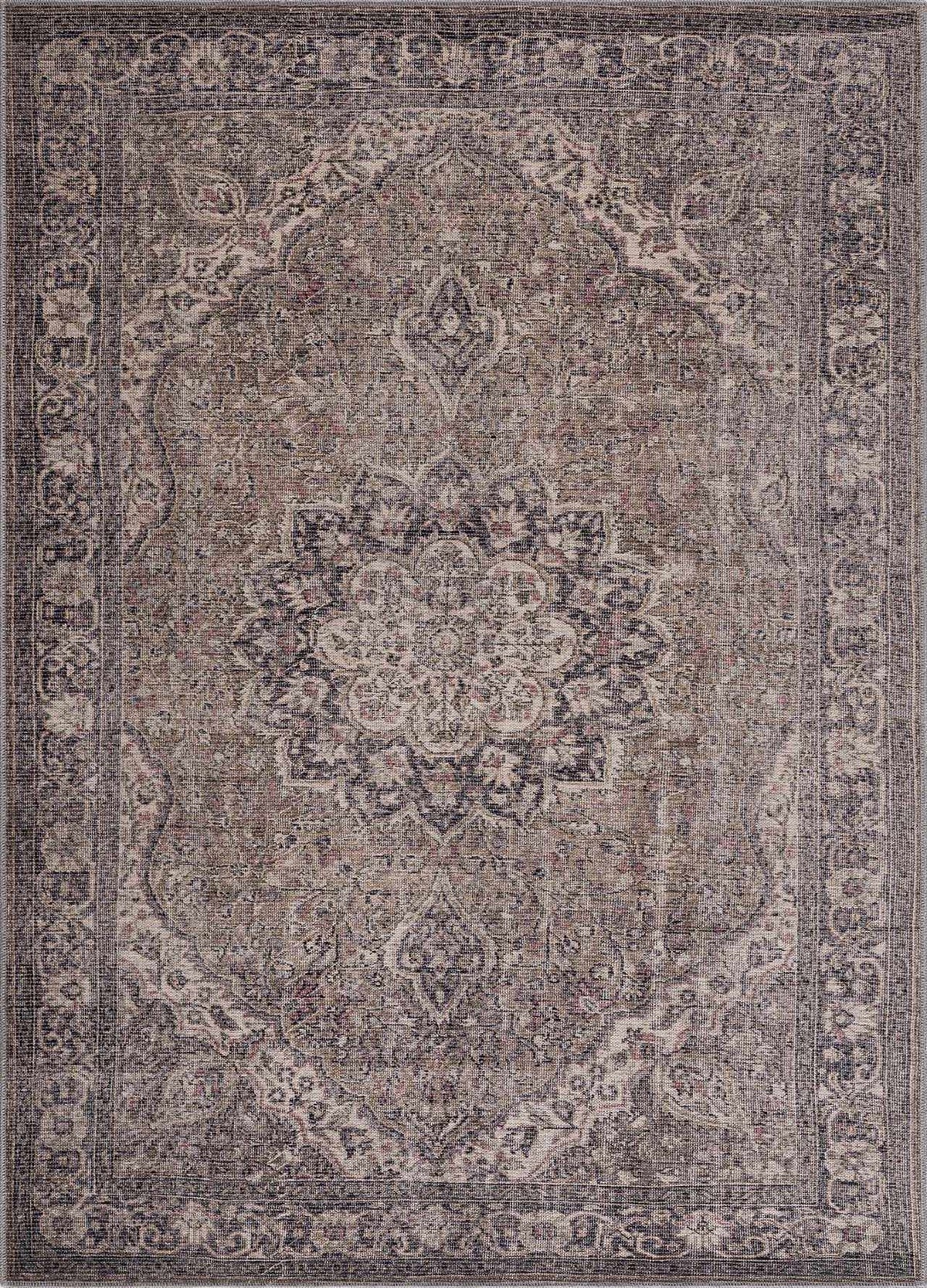 Dusty Sage Greenpoint Medallion Washable Area Rug, photo 2 of 32