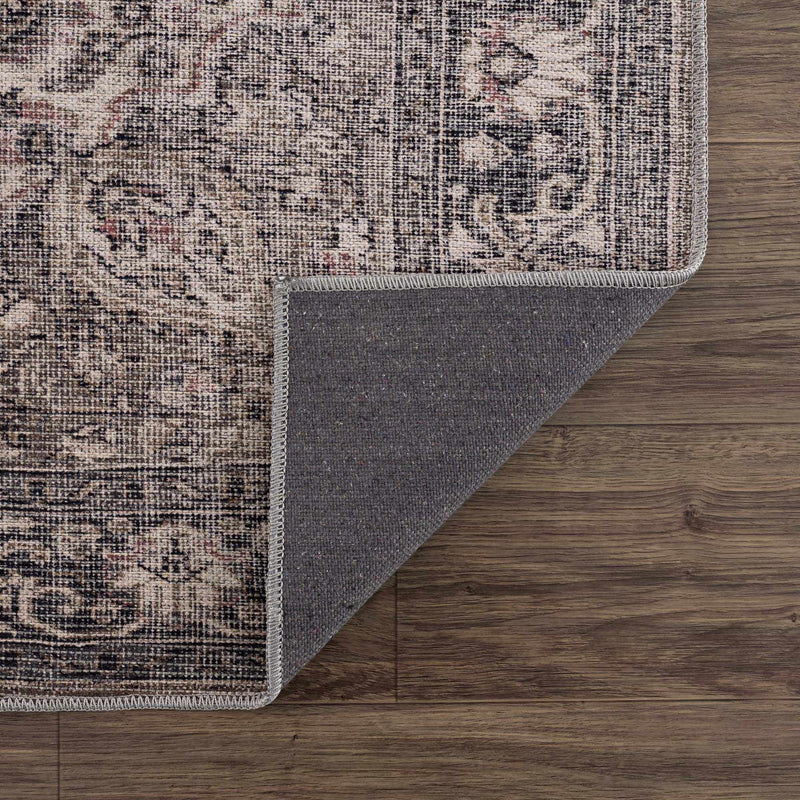 Dusty Sage Greenpoint Medallion Washable Area Rug by Hauteloom