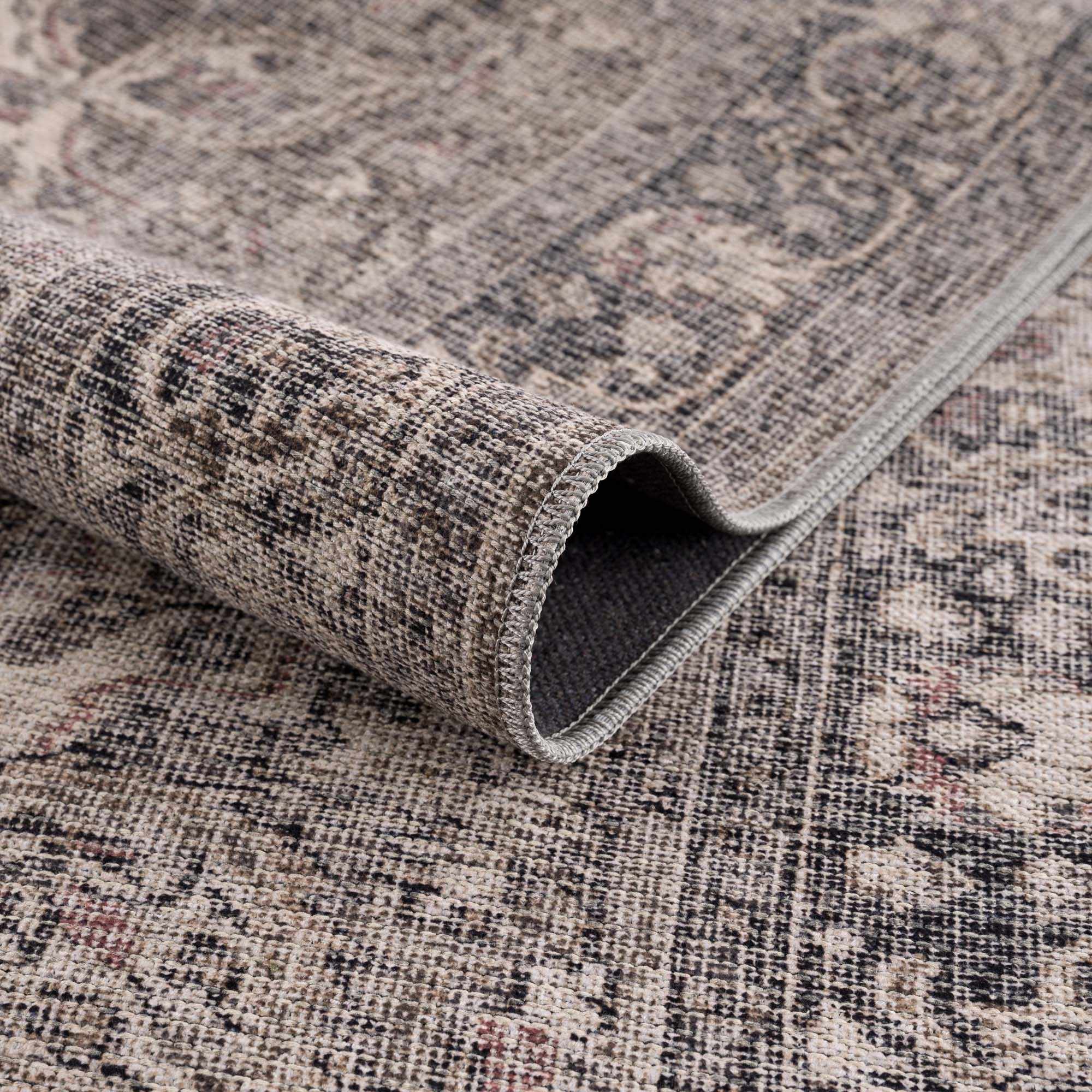 Dusty Sage Greenpoint Medallion Washable Area Rug by Hauteloom