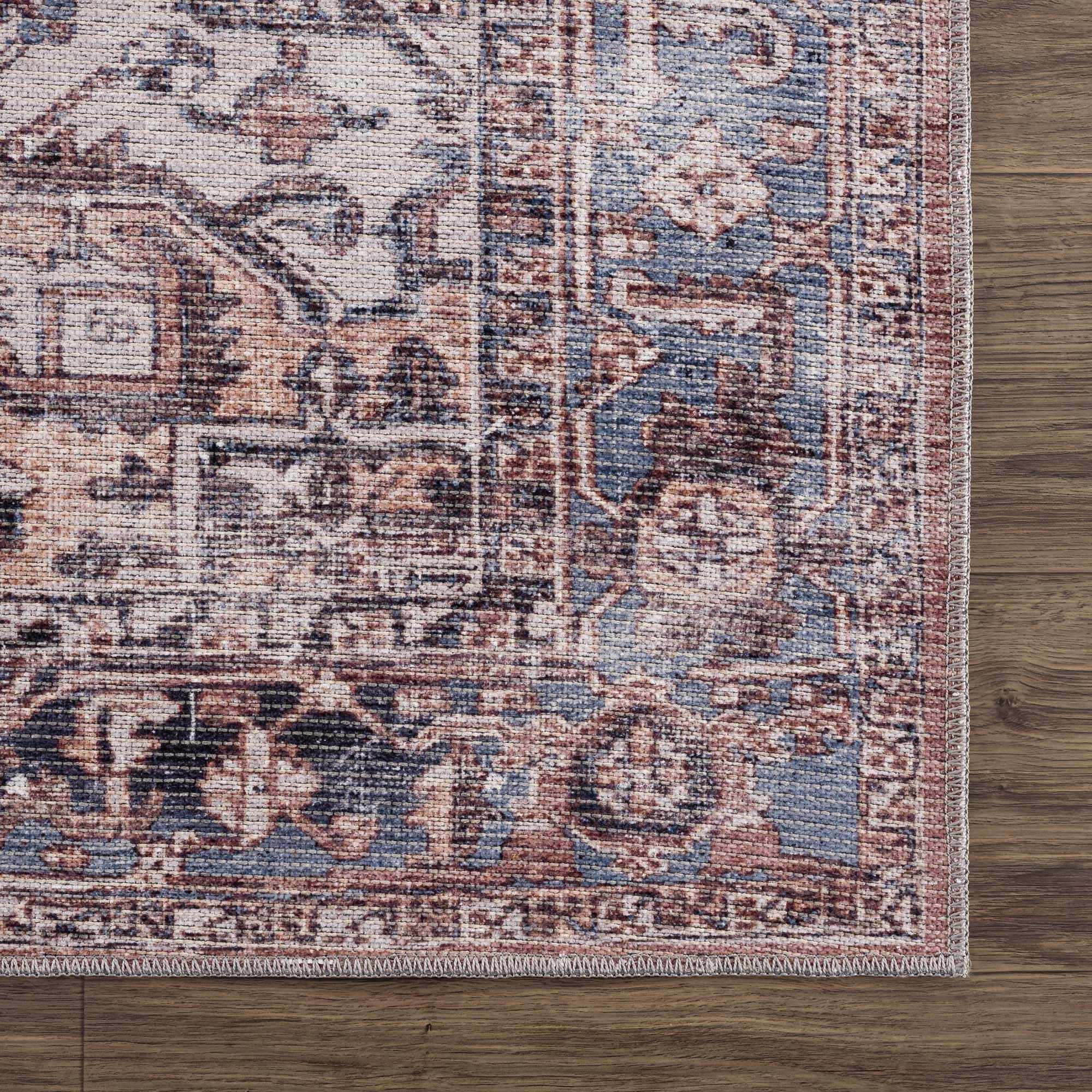 Viho Vintage Flat Pile Washable Rug - Clearance by Boutique Rugs