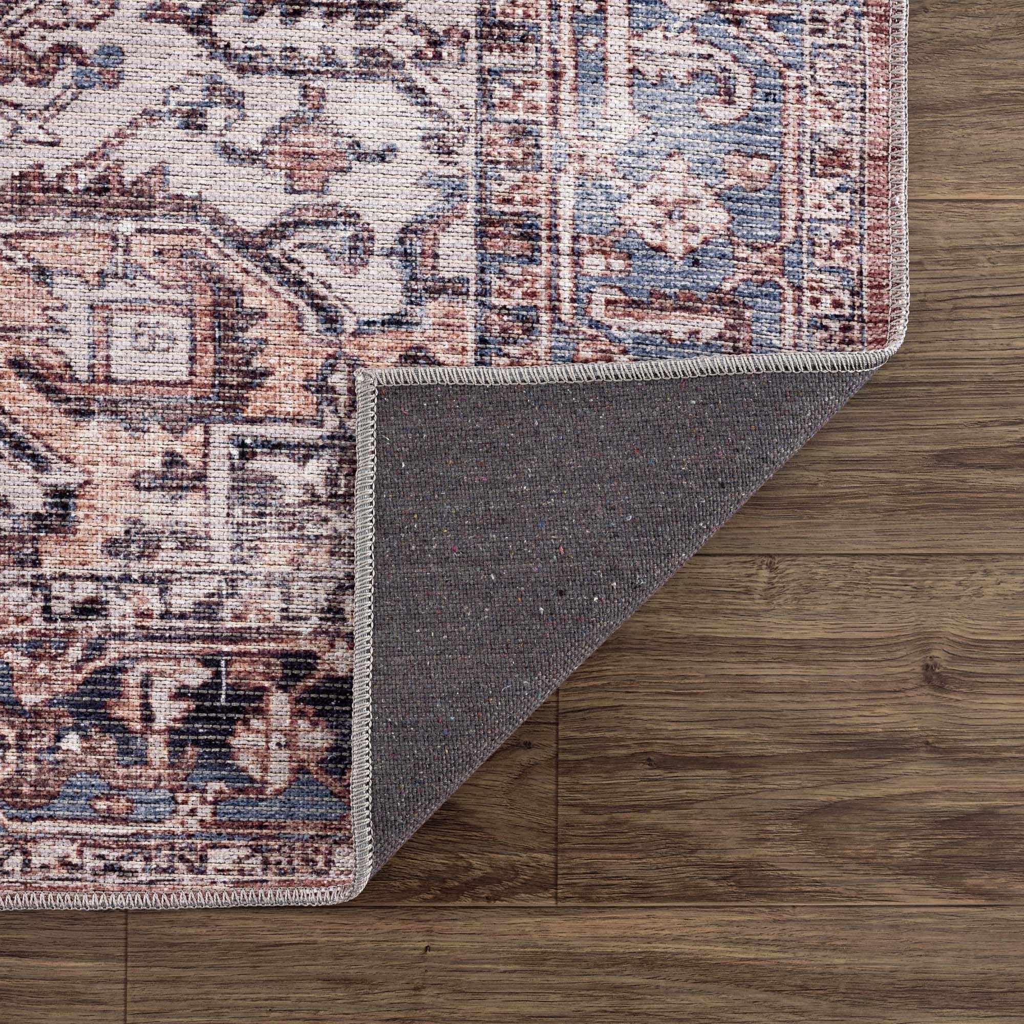 Viho Vintage Flat Pile Washable Rug - Clearance by Boutique Rugs