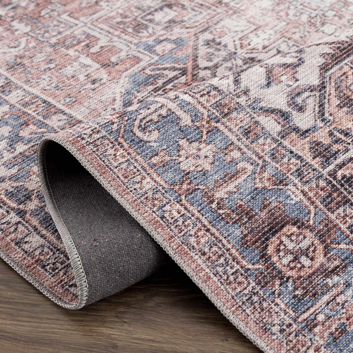 Viho Vintage Flat Pile Washable Rug - Clearance, photo 9 of 12