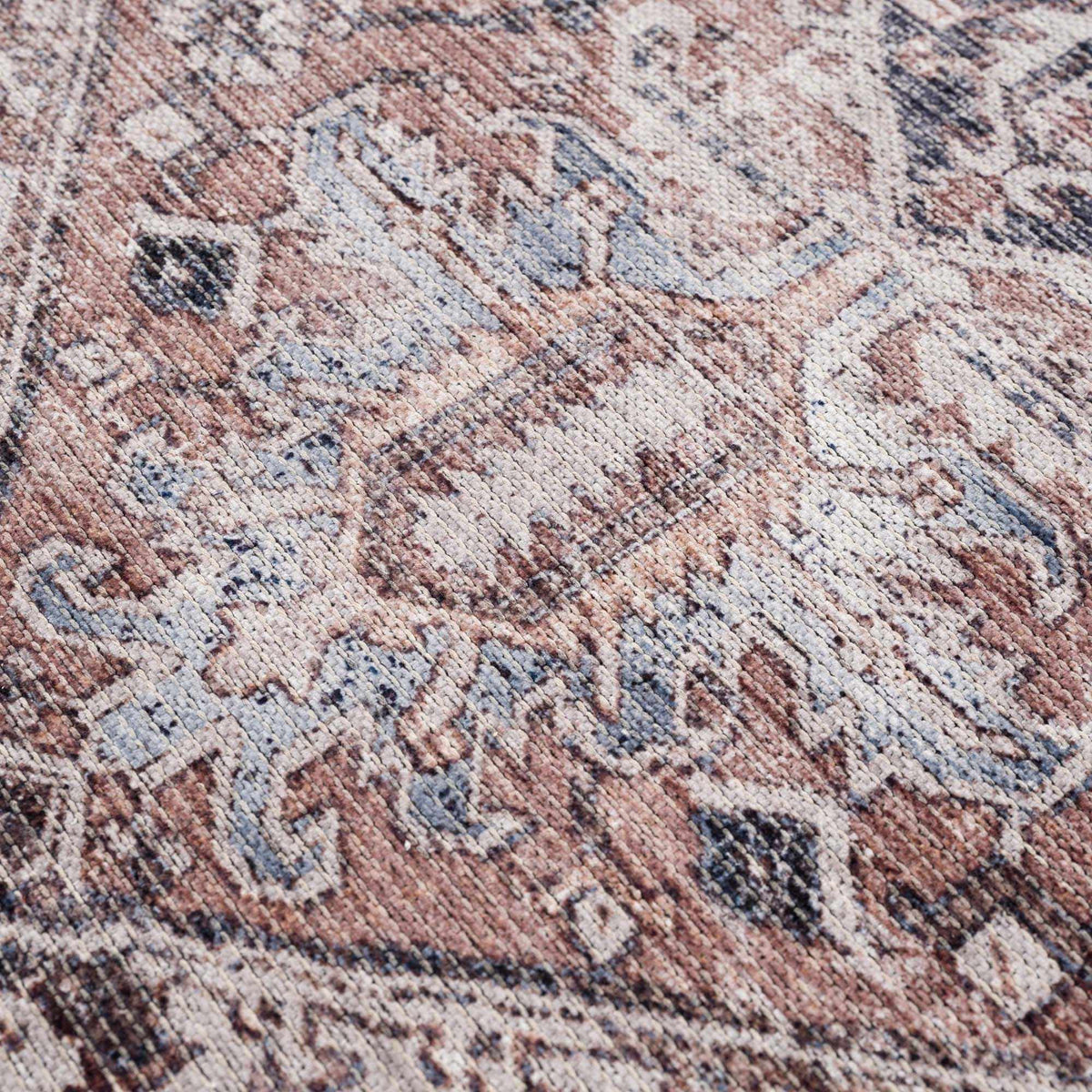 Viho Vintage Flat Pile Washable Rug - Clearance, photo 4 of 12