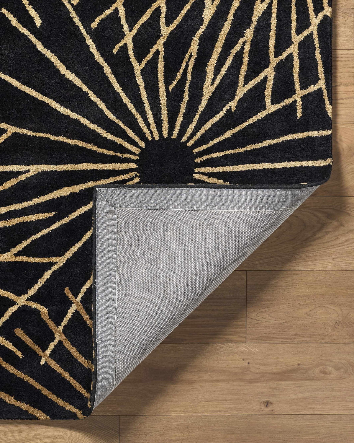 Clover Black Modern Wool Rug, photo 18 of 19