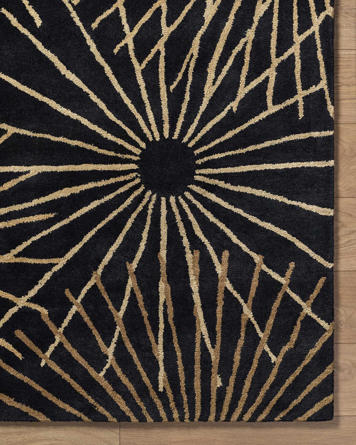 Clover Black Modern Wool Rug, photo 19 of 19