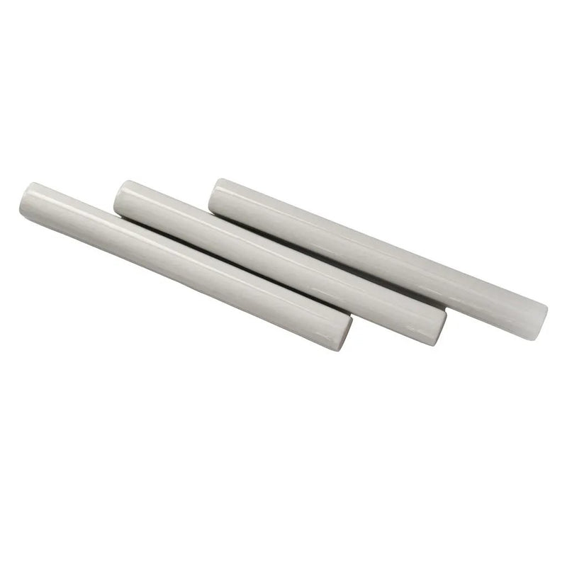 White 0.6x6 Glossy Ceramic Pencil Tile Trim (10 pack, 0.25 sq ft/case) by Apollo Tile