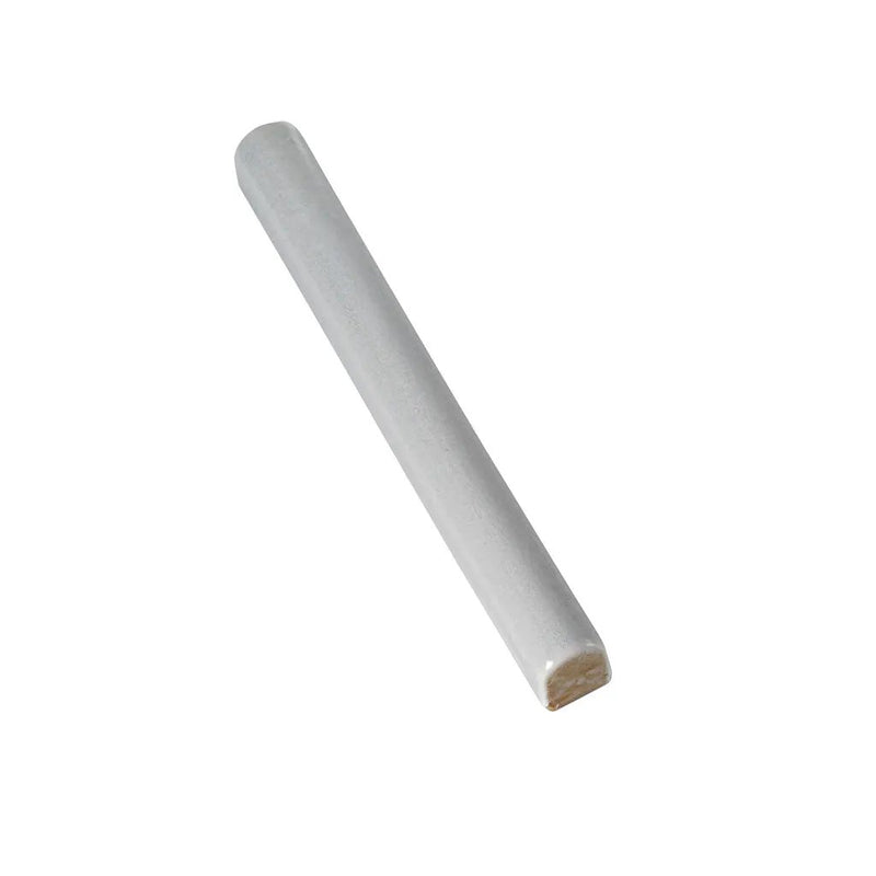 Light Stone Blue 0.6x6 Glossy Ceramic Pencil Tile Trim (10 pack, 0.25 sq ft/case) by Apollo Tile