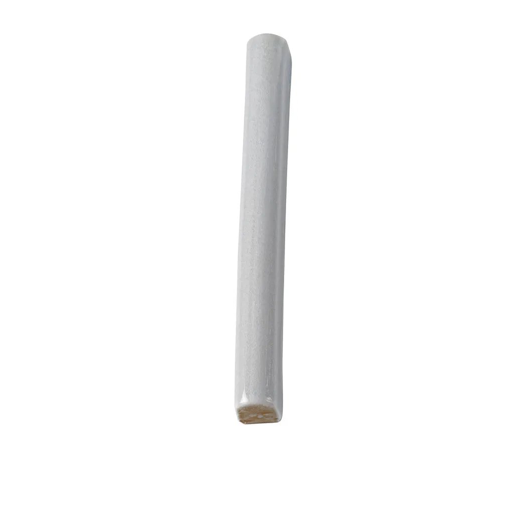 Light Stone Blue 0.6x6 Glossy Ceramic Pencil Tile Trim (10 pack, 0.25 sq ft/case) by Apollo Tile