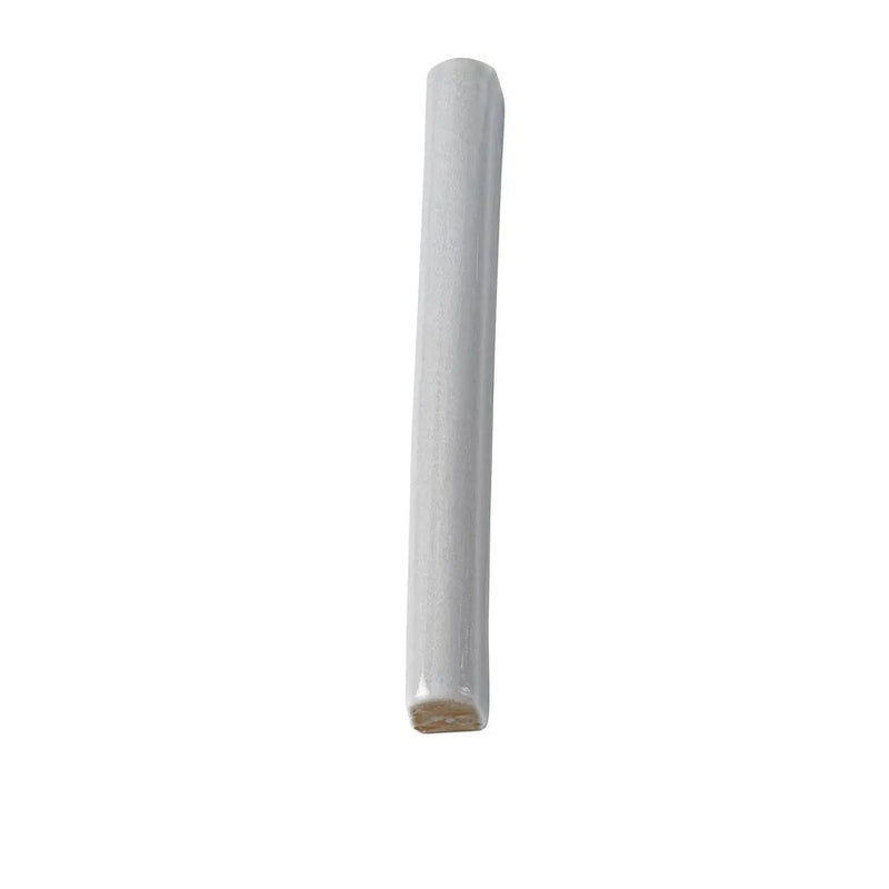 Light Stone Blue 0.6x6 Glossy Ceramic Pencil Tile Trim (10 pack, 0.25 sq ft/case) by Apollo Tile
