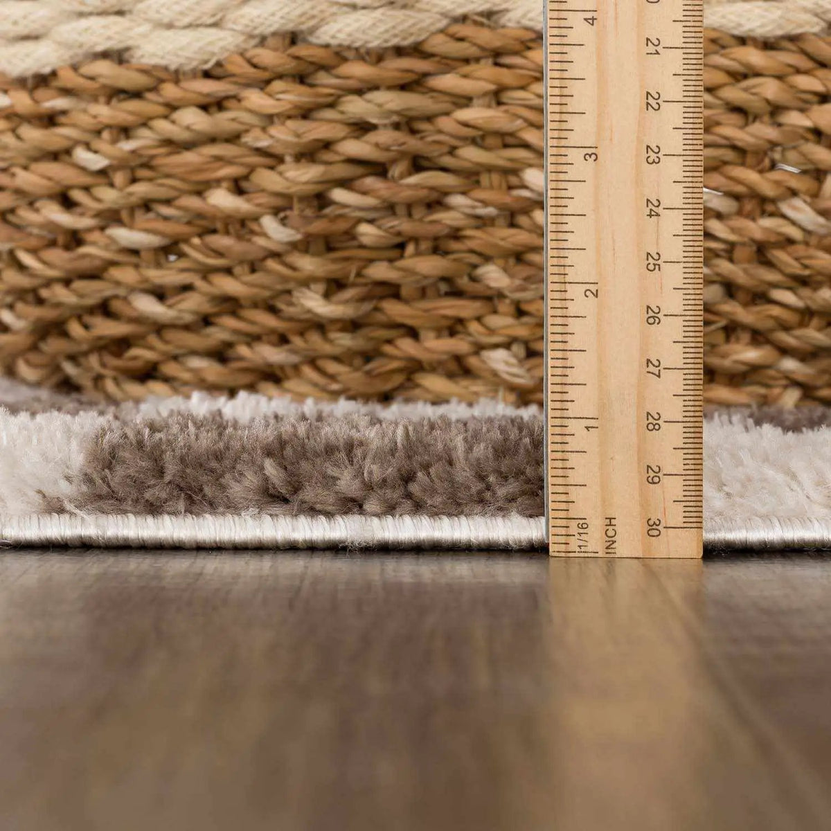 Canika Brown Washable Checkered Area Rug, photo 10 of 13