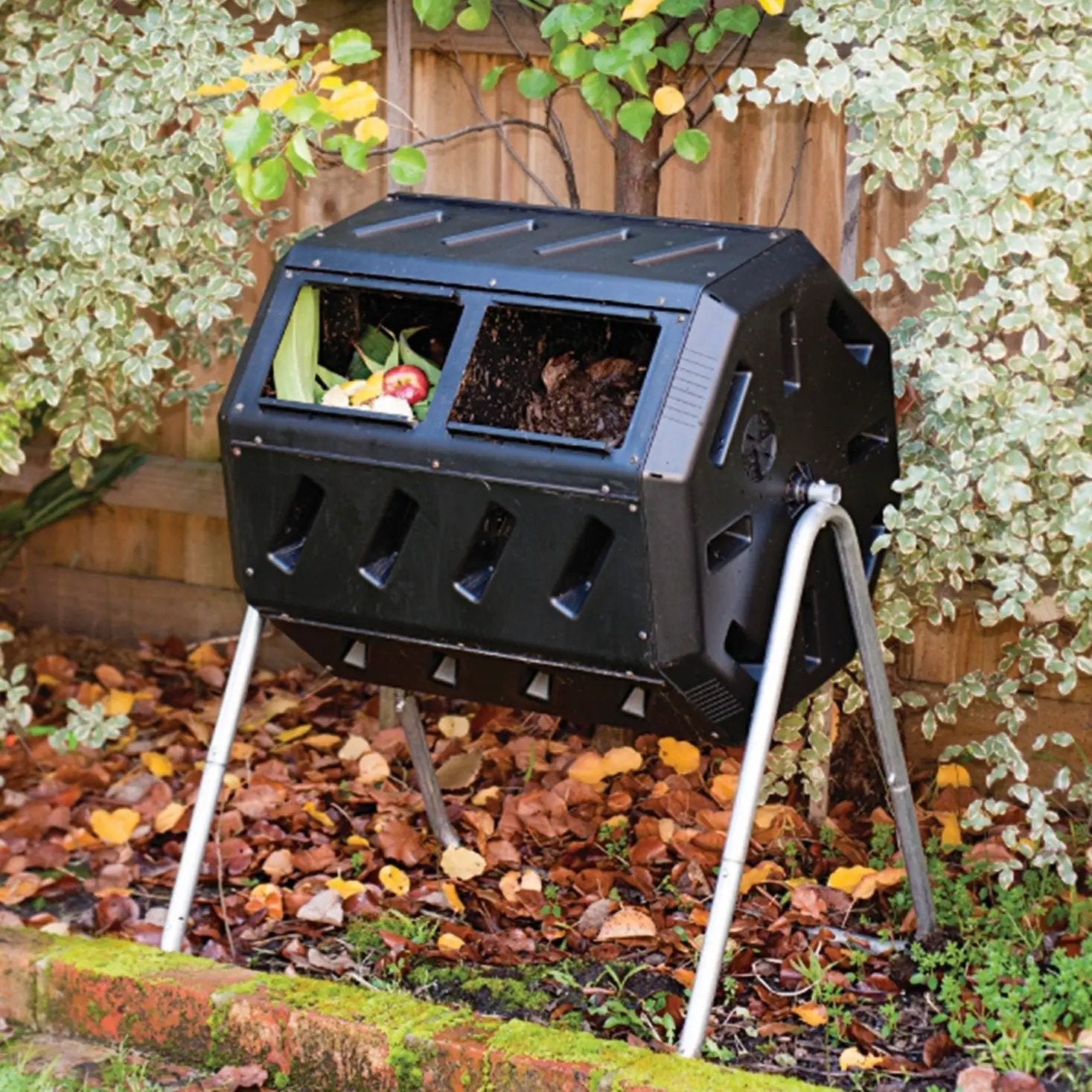37-Gallon Tumbling Compost Bin Tumbler Composter - 5 Cu. Ft. by HomePacific