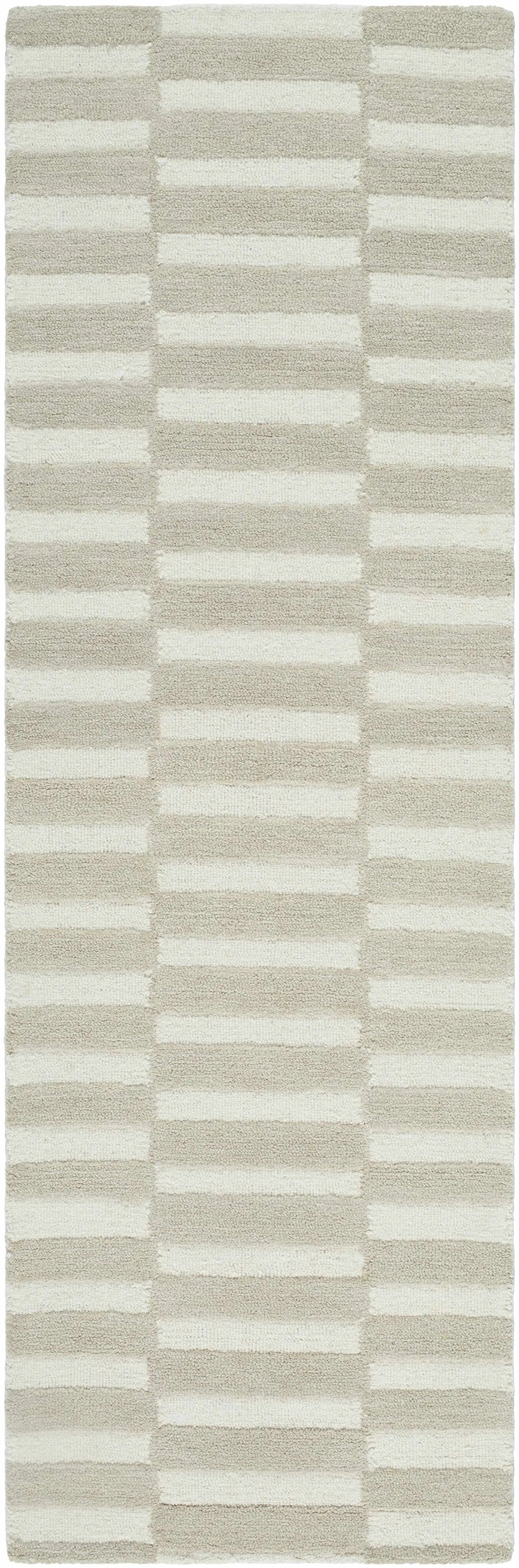 Idaho Broken-Striped Beige Area Rug, photo 3 of 8